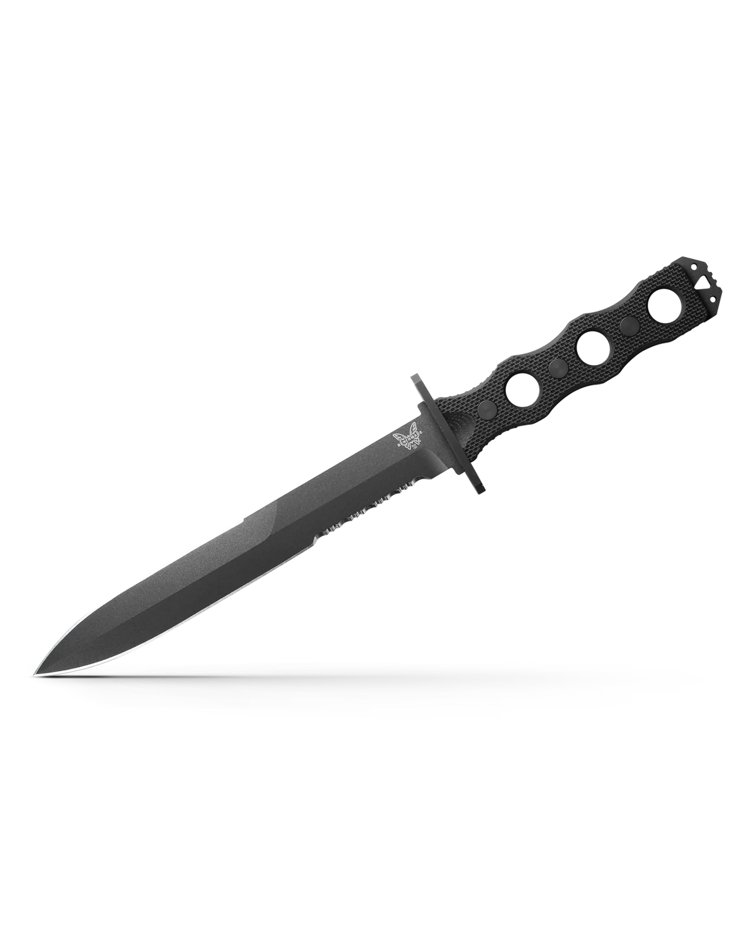 Benchmade 185SBK SOCP Fixed Blade Double Edge Serrated Dagger 3V Cobal benchmade-185sbk-socp-fixed-blade-double-edge-serrated-dagger-3v-cobal