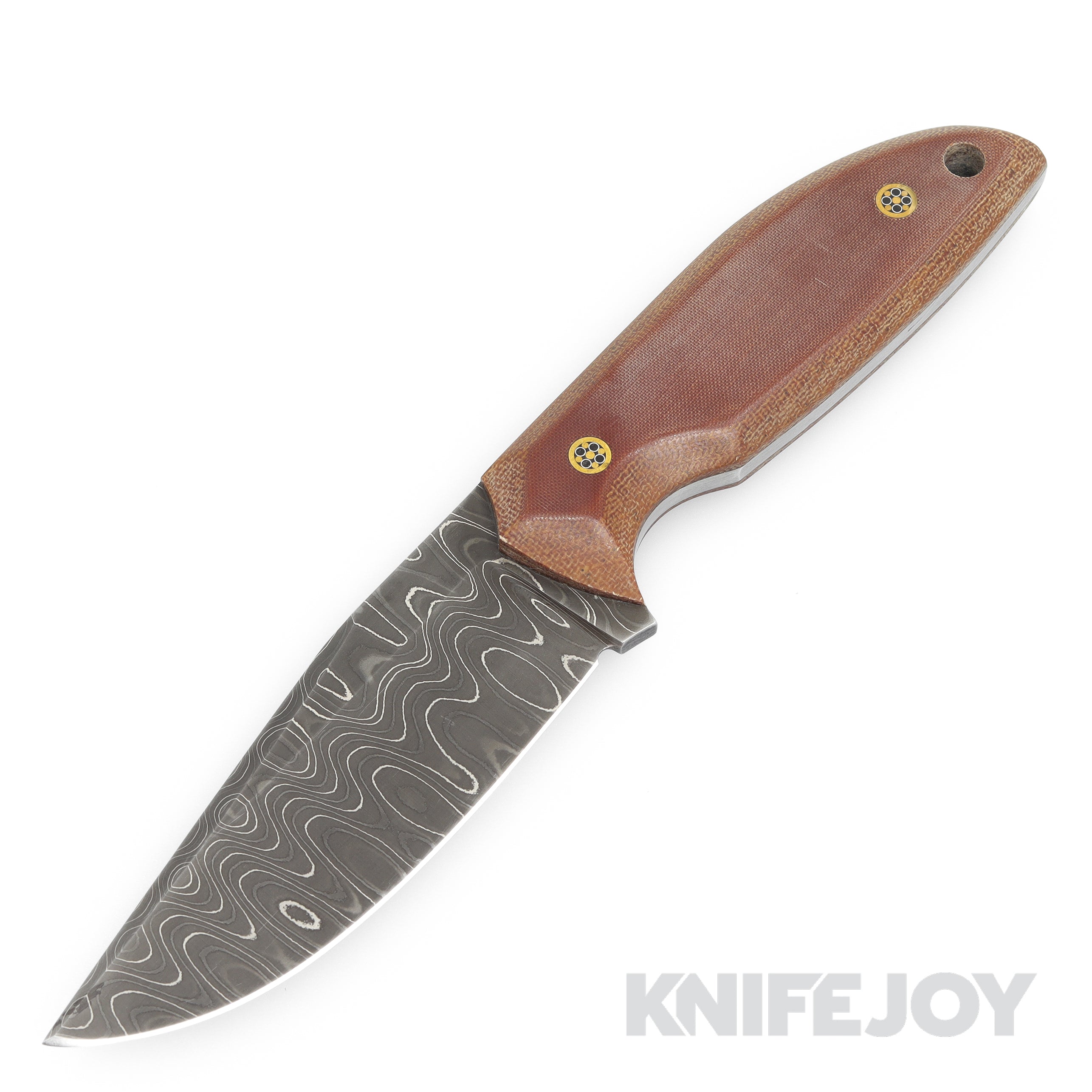 Boatright Bladeworks Custom Gulch Knife Alabama Damascus Blade with Vi