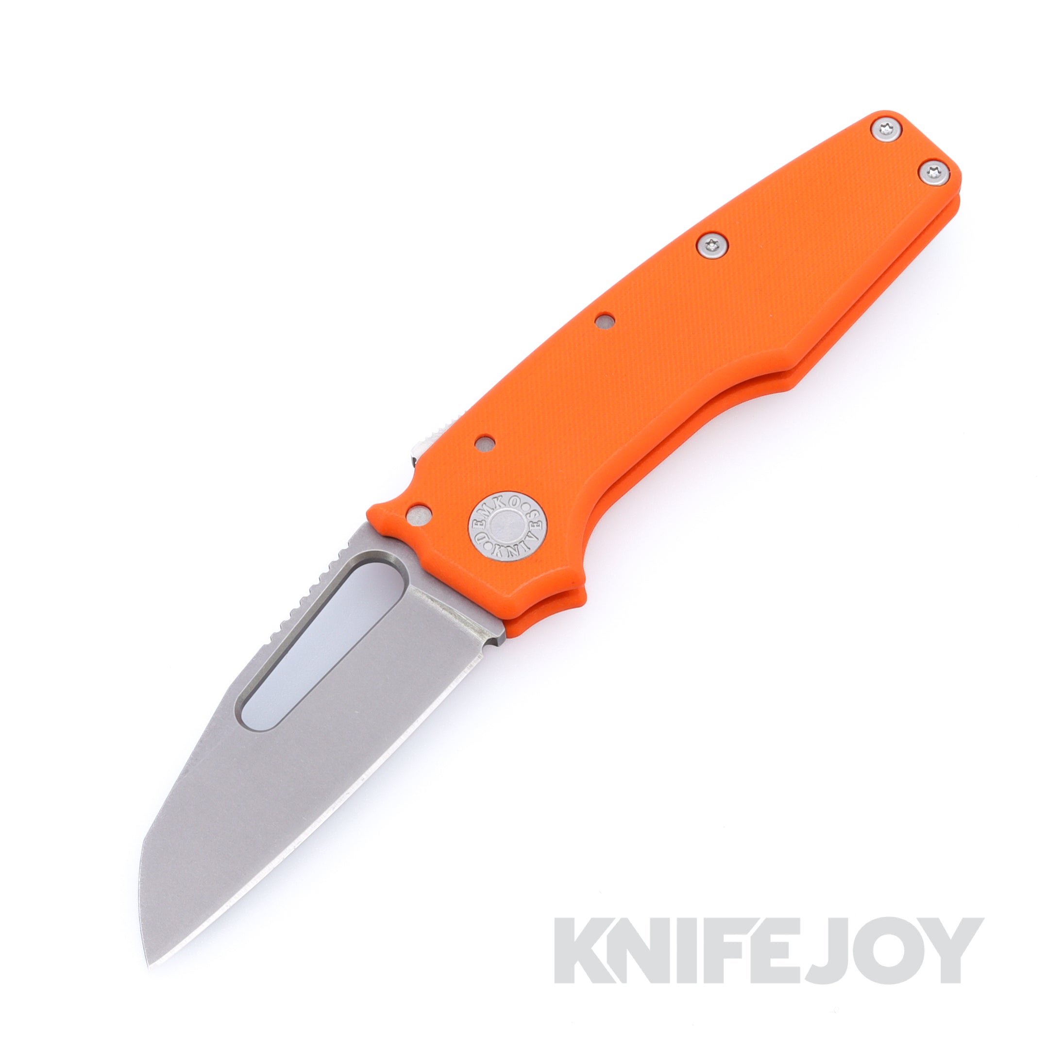 Demko Knives MGAD22 Sharks Foot MagnaCut Blade with Orange G10
