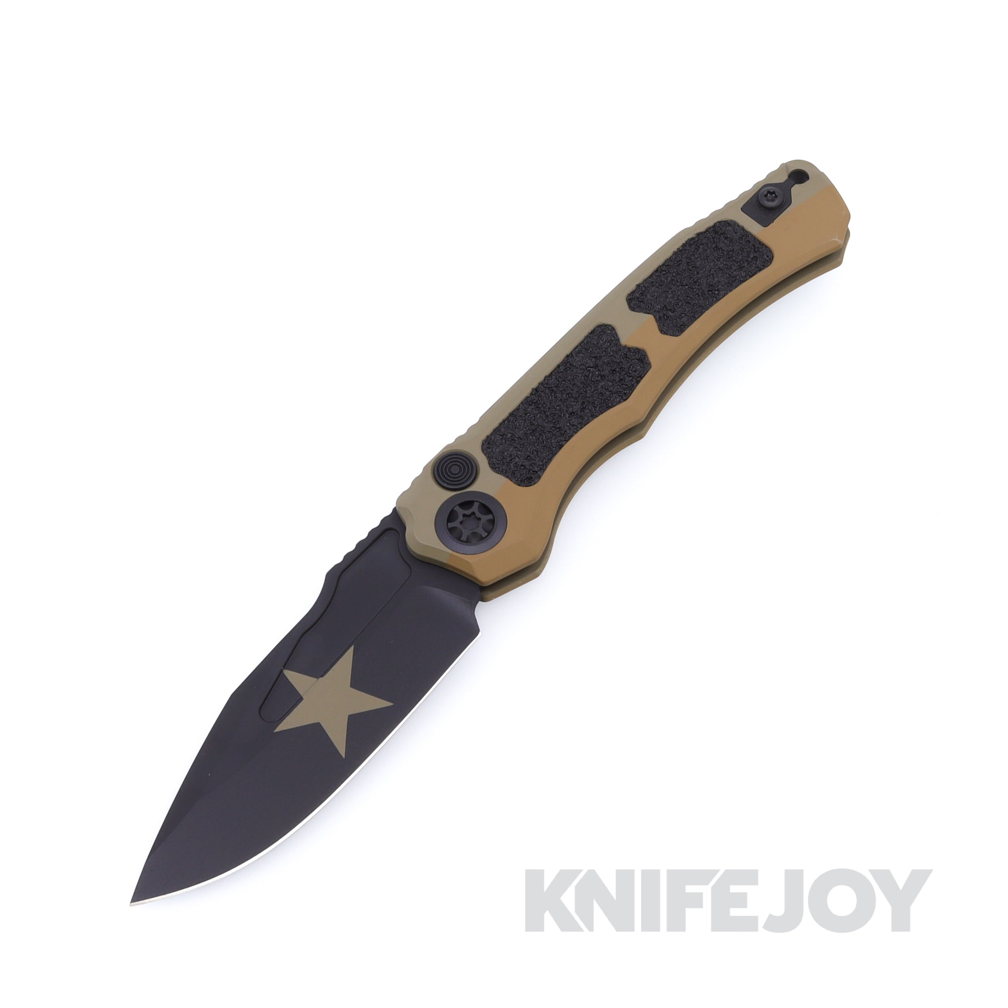 Heretic Knives H000-4A-BST Auto Wraith Black Clip Point Blade with