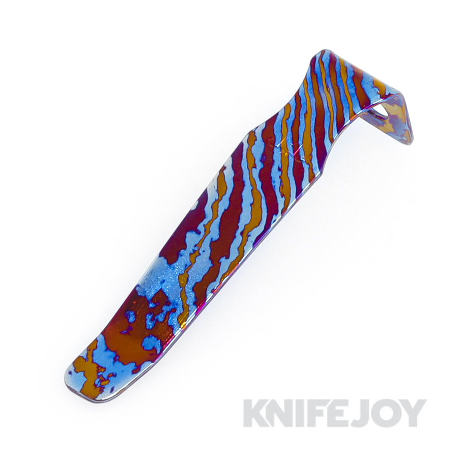 Maverick Customs 3-Alloy Twist Timascus Small Microtech OTF Pocket