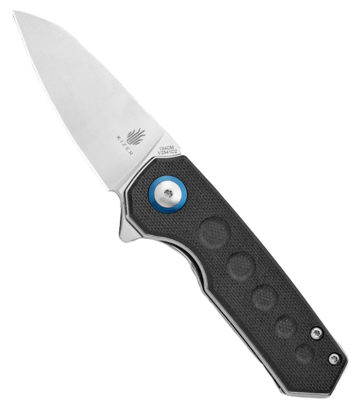 Kizer V2541N1 Lieb Folding Flipper Black G10 Knife KnifeJoy