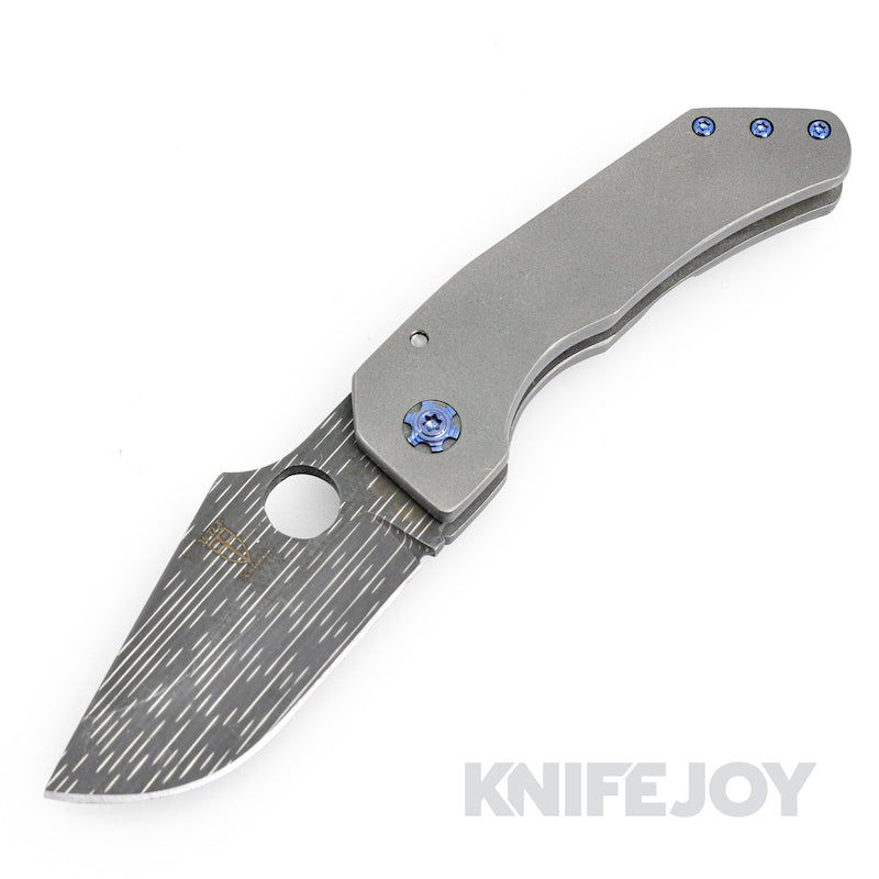 Zermeno Knives Tyr Model 80% Chad Nichols Blade with Titanium