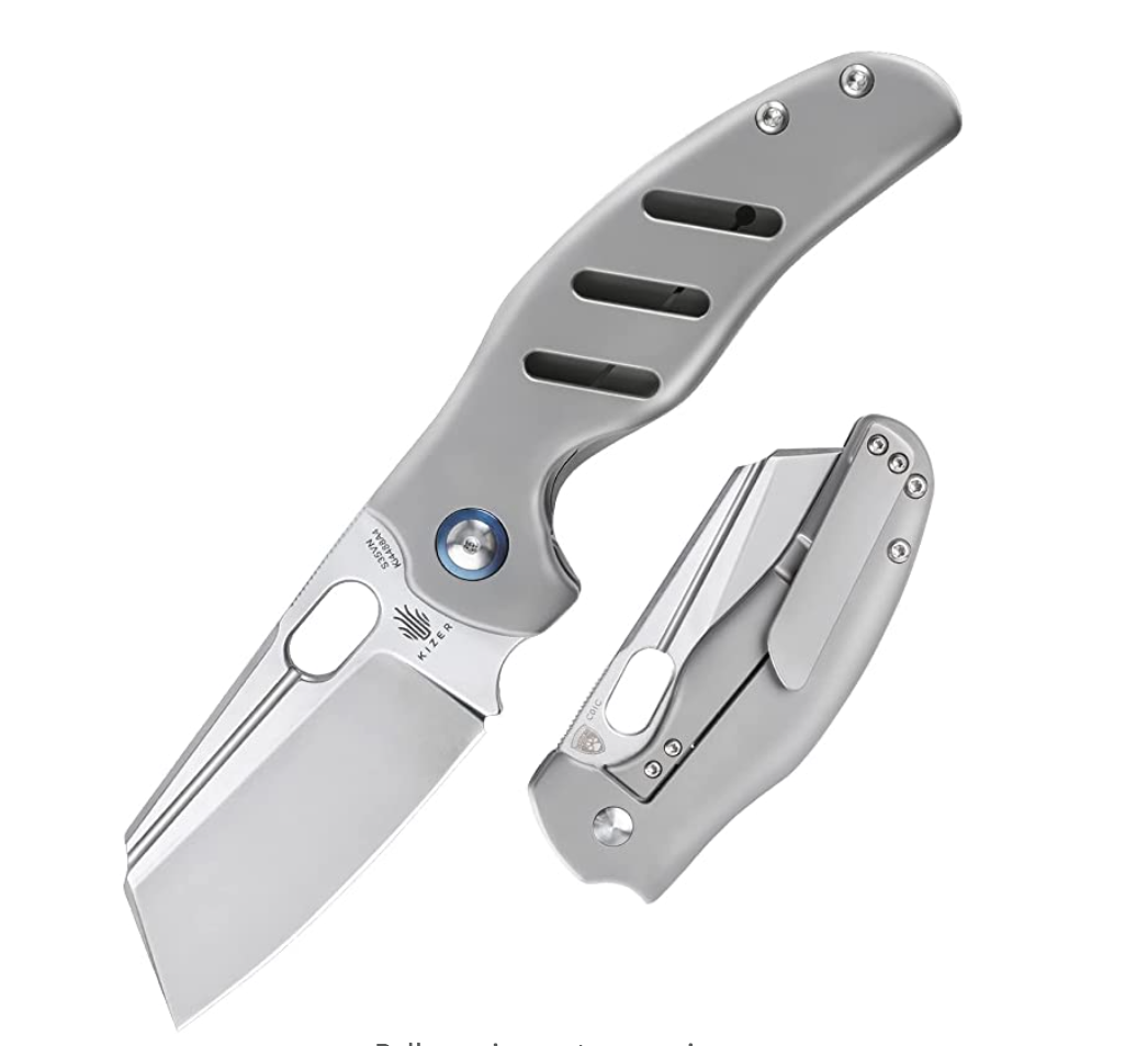 Kizer Ki4488A4 C01C Sheepdog Stonewash Blade with Frame Lock