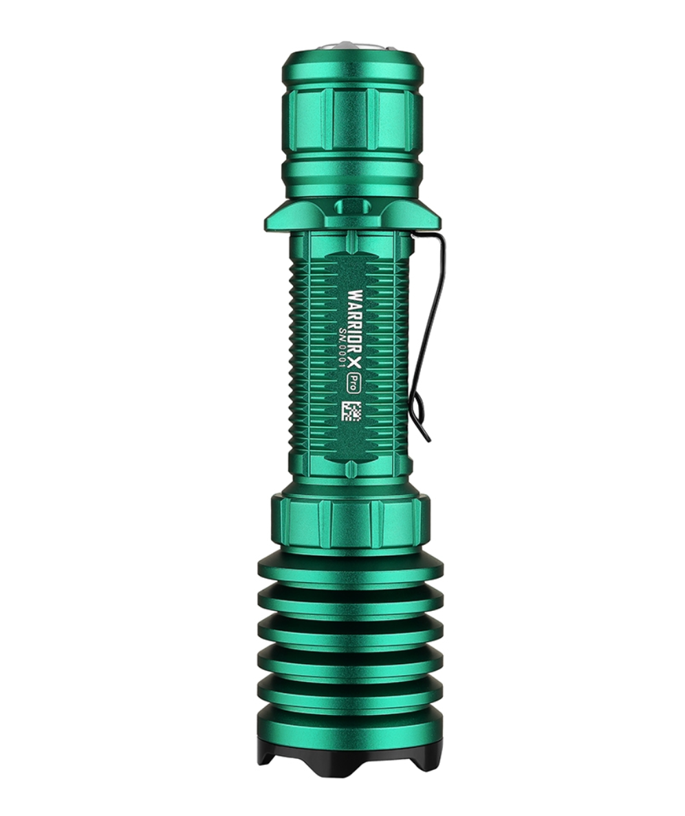 Olight Warrior X Pro Green LED Flashlight (2100 lumens) – KnifeJoy