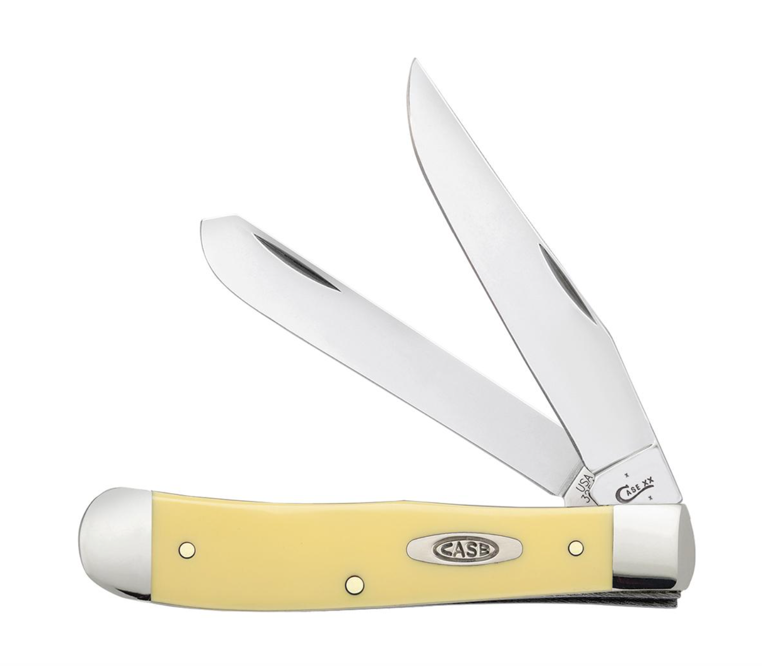neo one カニーカー ソフビ イエロー クリアラメ Case Yellow Synthetic Chrome Vanadium Trapper Pocket Knife (00161