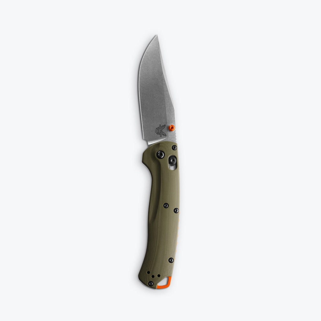 Benchmade 15536 Taggedout Axis Lock Plain Satin CPM-S45VN Blade with O ...