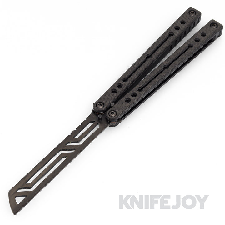 Squid Industries Knives Inked Black Nautilus V2 Balisong Butterfly