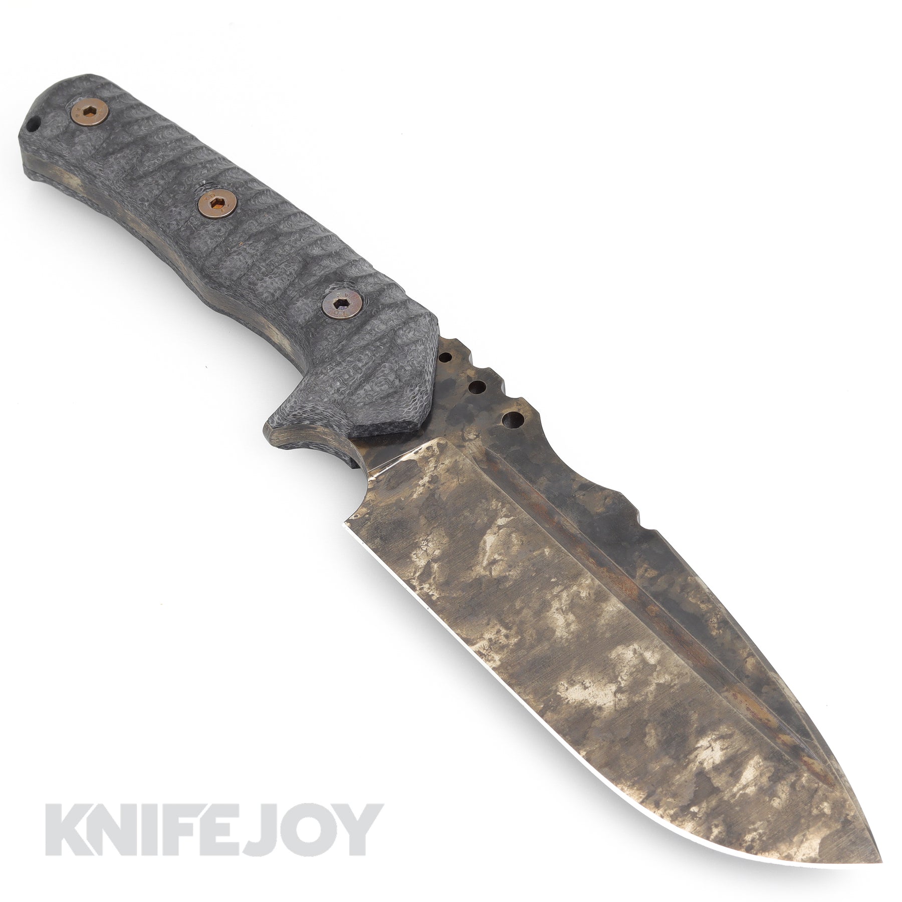 Wander Tactical - Godfather knife - Raw Finish & Green Micarta