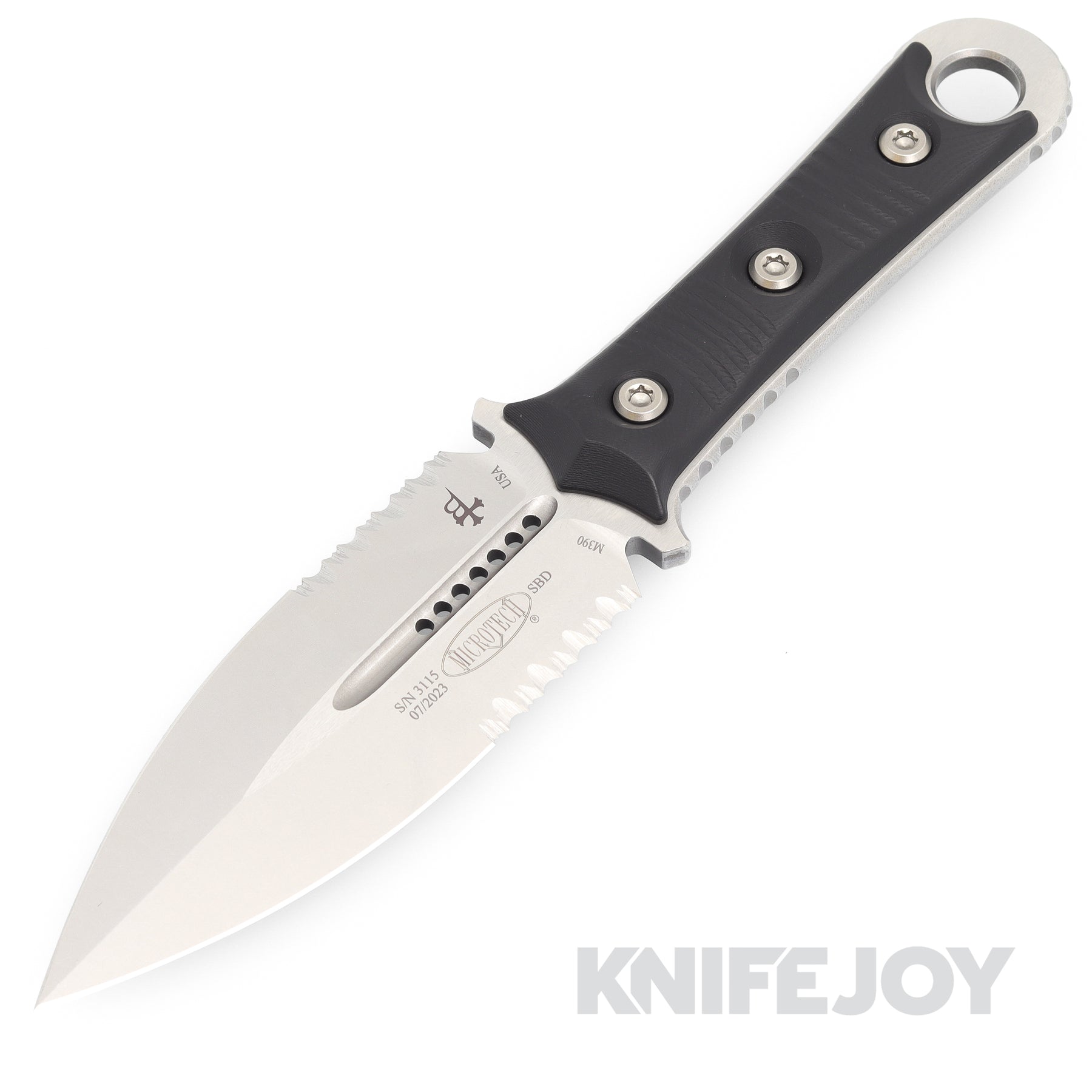 Microtech 201 MICROTECH 201-11 SBD Collab w/ Borka Blades Fixed Blade Stonewash Doub ...