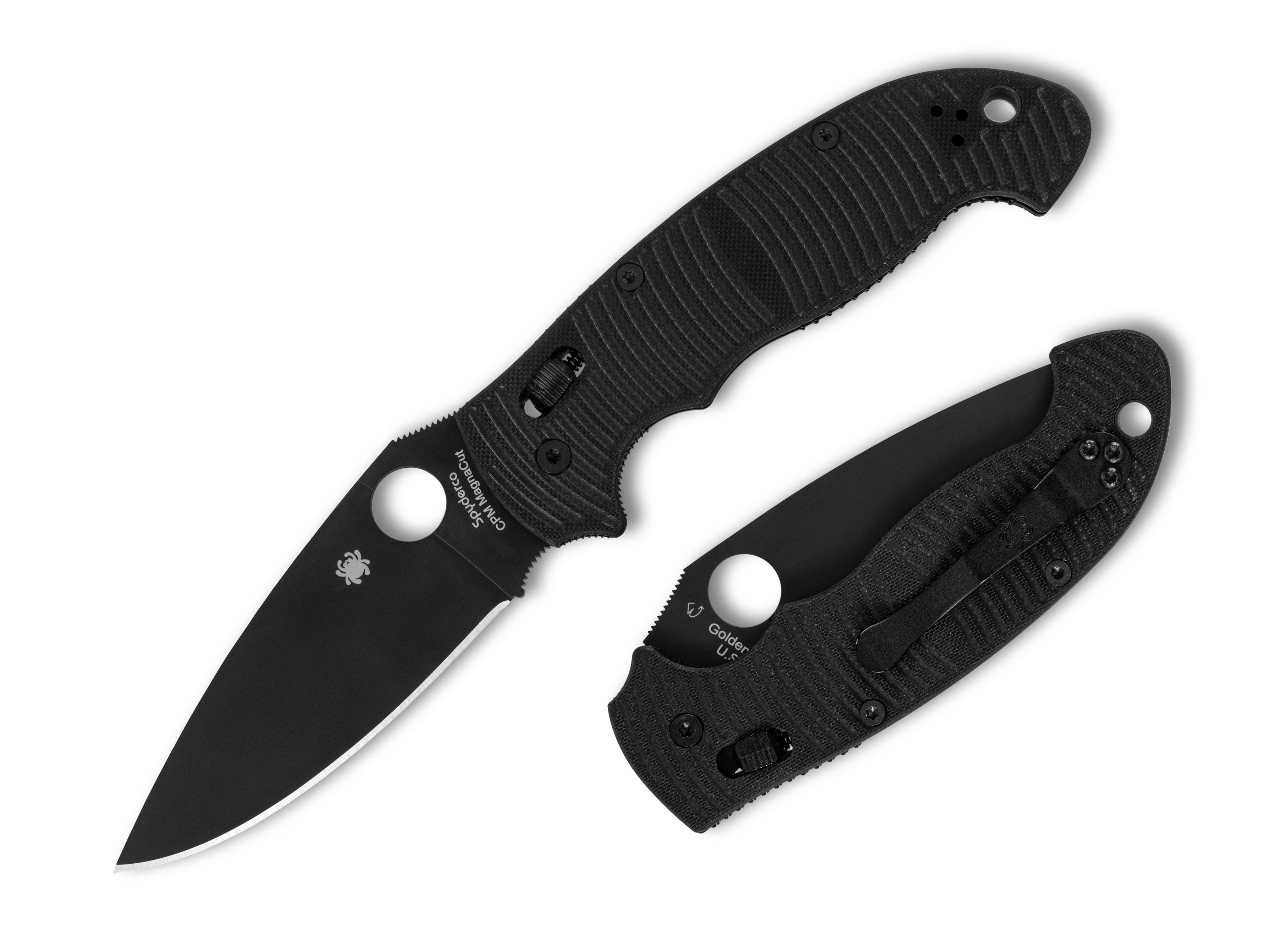 Spyderco C95GMCBKP2 Manix 2 XL Salt Folder with Magnacut PlainEdge Bla ...