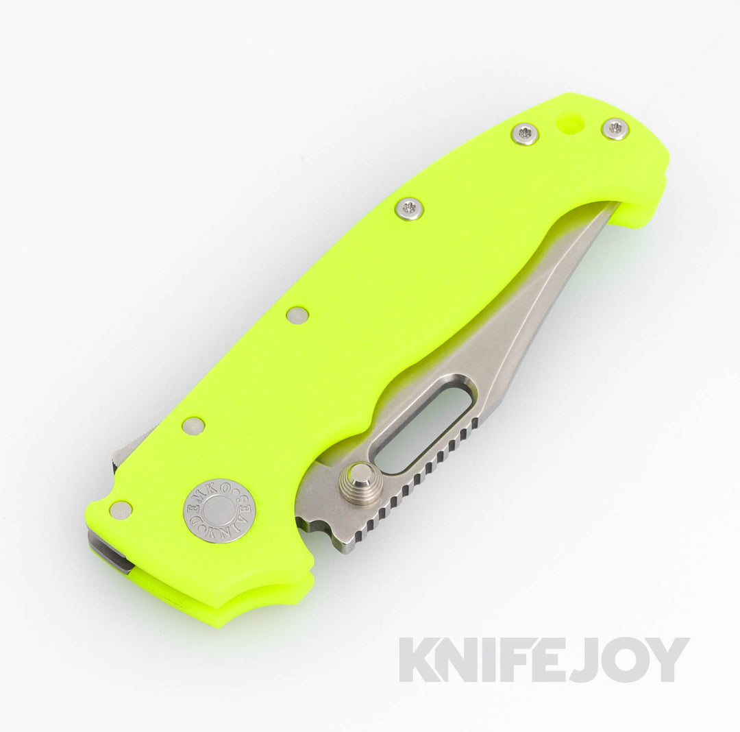 Demko Knives AD20 KnifeJoy Exclusive Bowie 20CV Blade with Dayglow G10