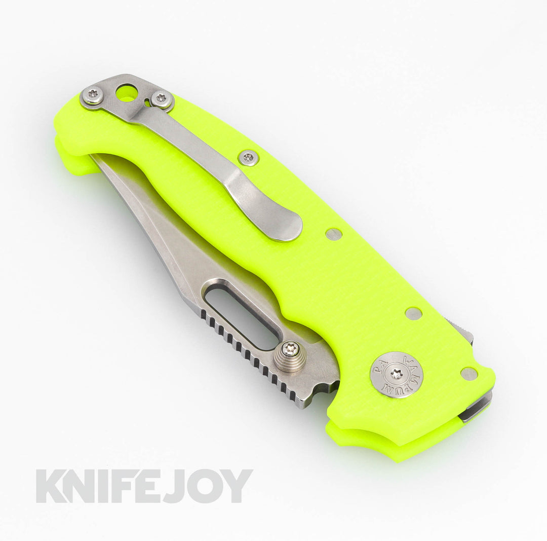 Demko Knives AD20 KnifeJoy Exclusive Bowie 20CV Blade with Dayglow G10
