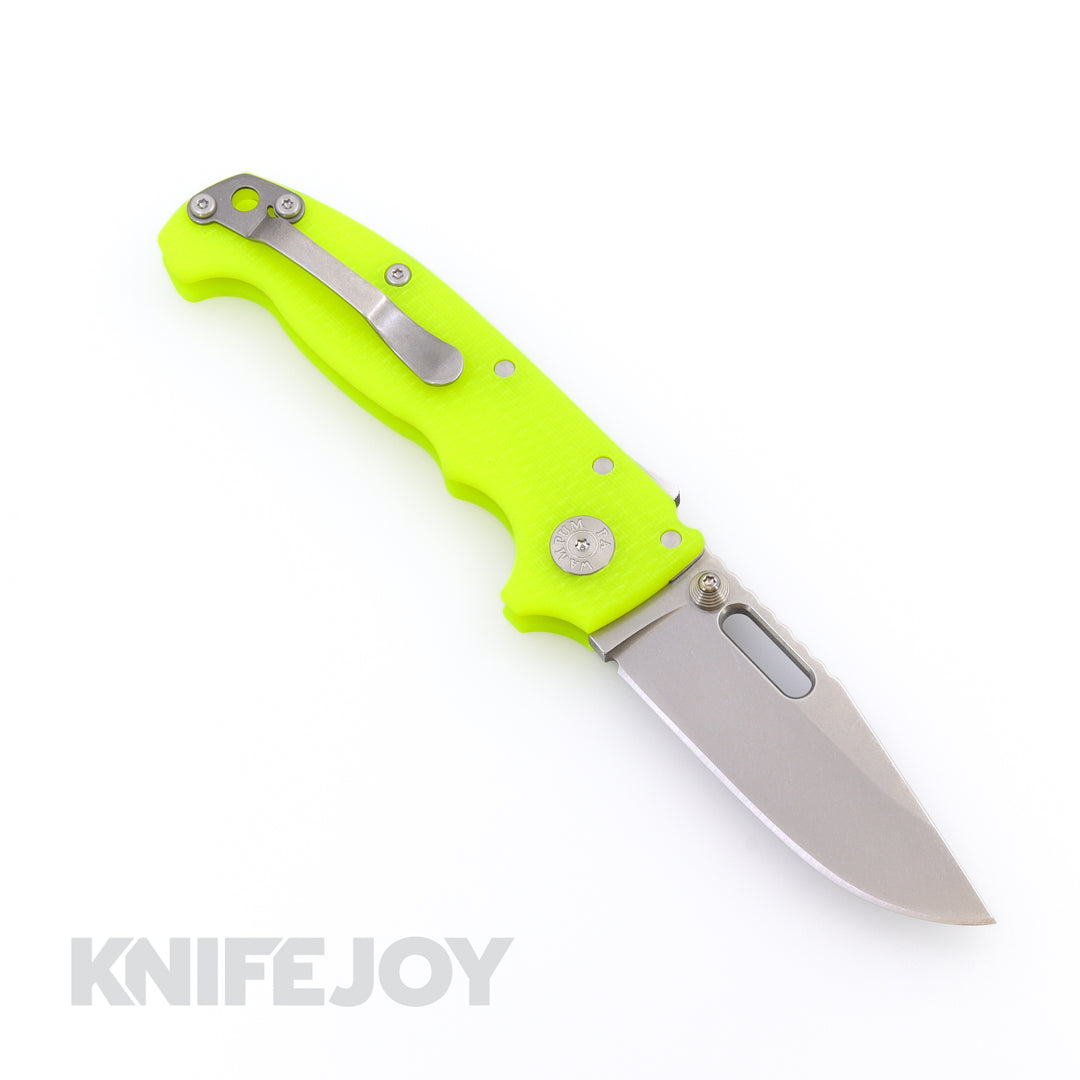 Demko Knives MGAD20 V1 Clip Point 3V Blade with Dayglow Textured