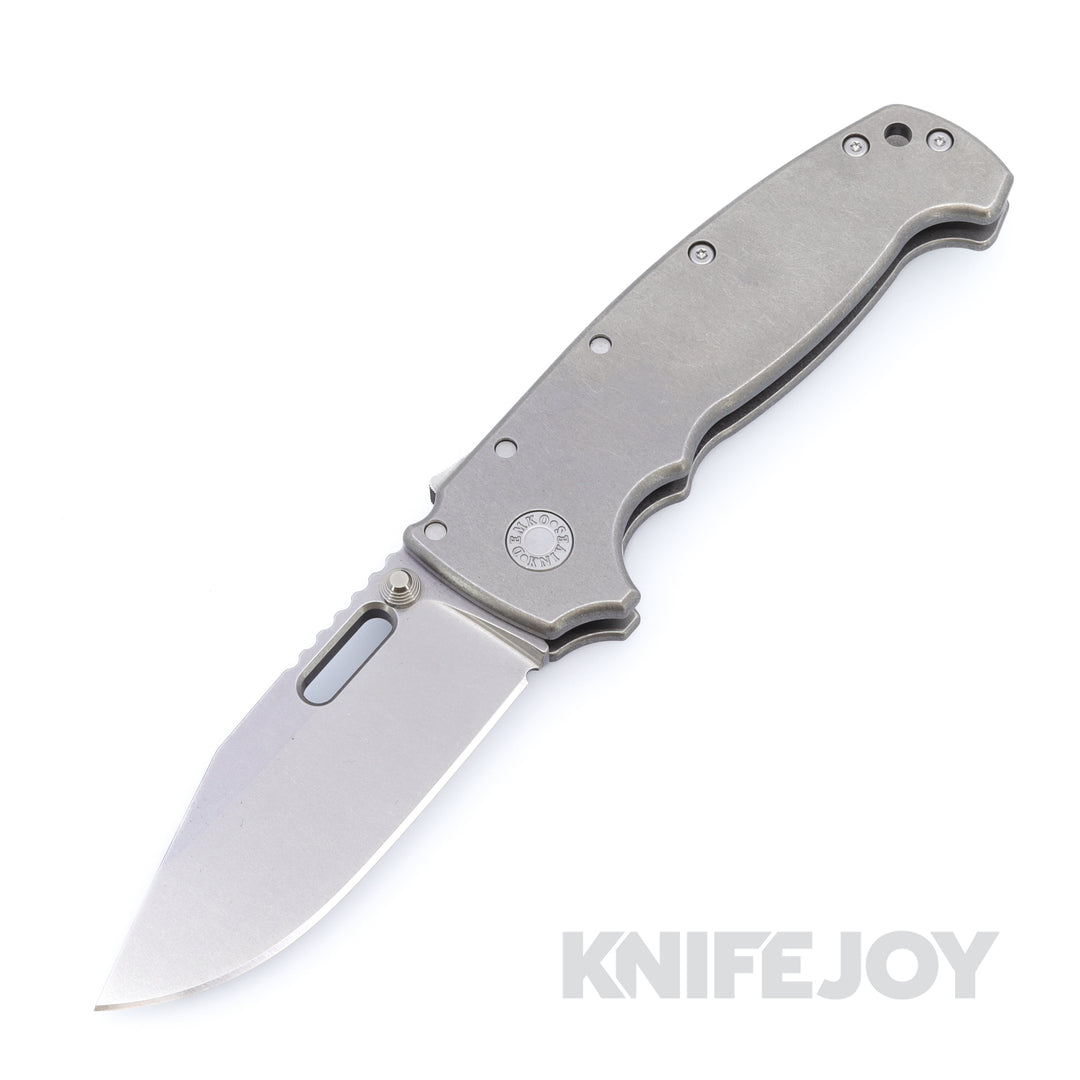 Demko Knives MGAD20 XXX Drop Point 3V Blade with Smooth Handles Demko Knives MGAD20 XXX Drop Point 3V Blade with Smooth Handles