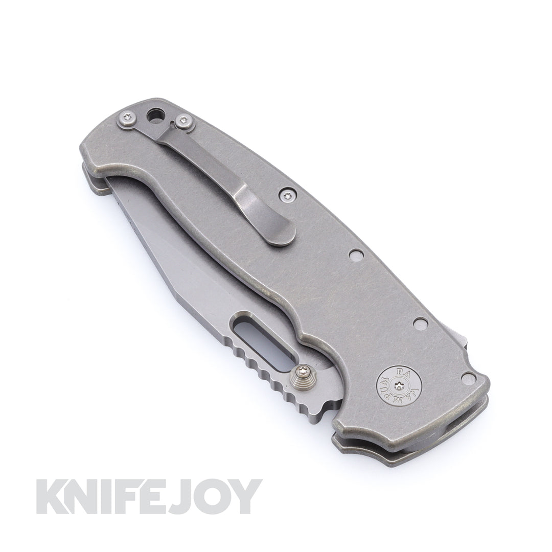 Demko Knives MGAD20 XXX Drop Point 3V Blade with Smooth Handles