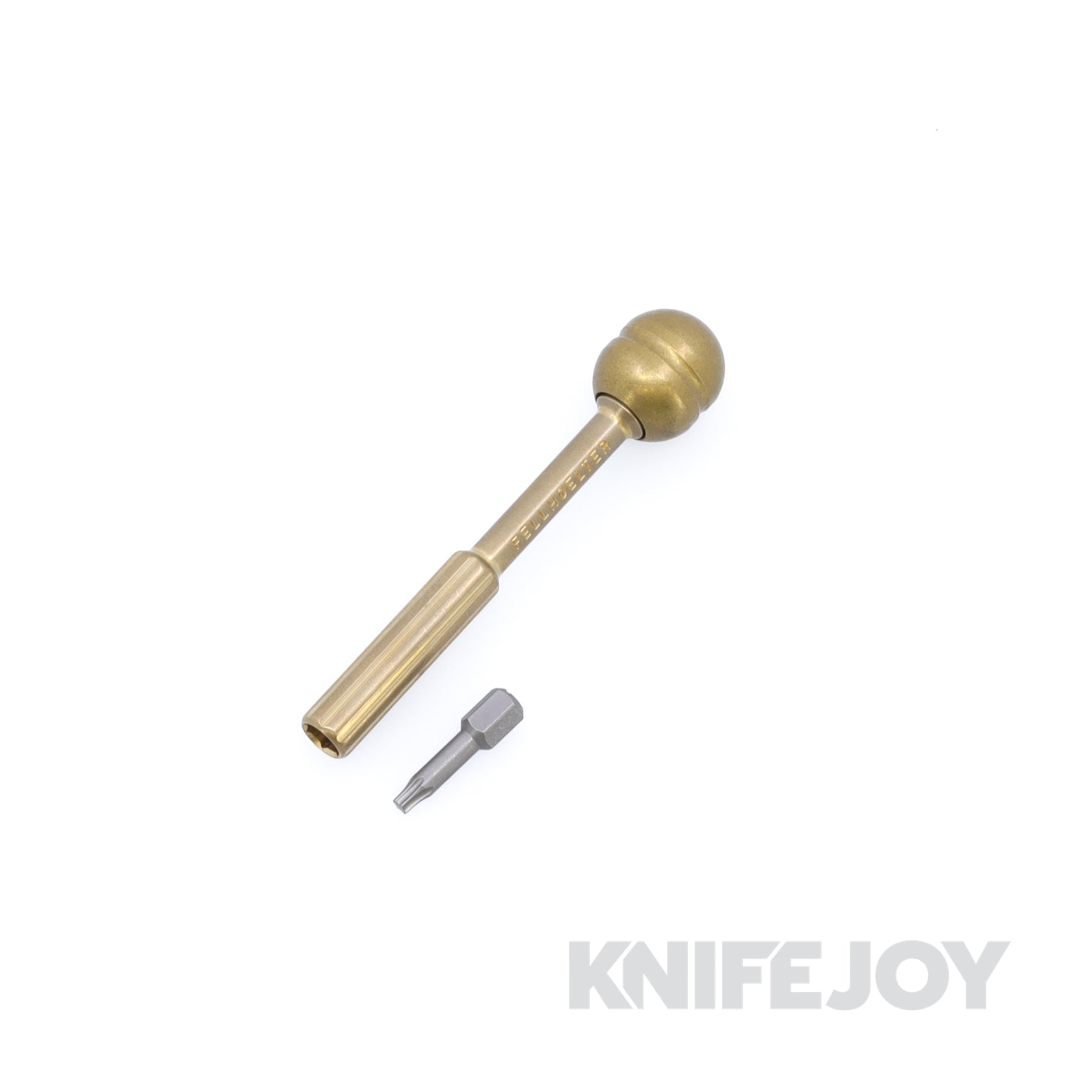 Fellhoelter Screw-It Tool Brass Fluted Body with Fluted Brass Handle o ...