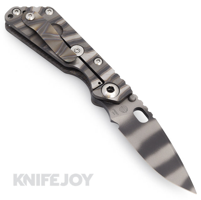 Mick Strider Custom Knives JVA Tiger Stripe Blade with DSS Striped