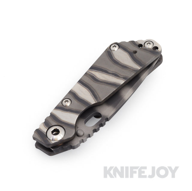 Mick Strider Custom Knives JVA Tiger Stripe Blade with DSS Striped