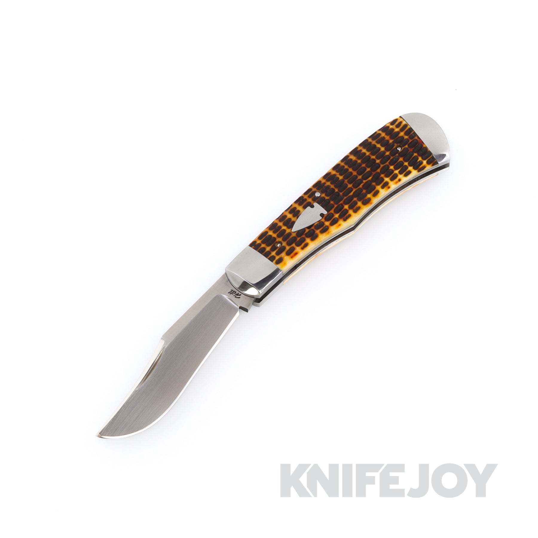 Tobin Spring Tobin Hill 3/4 Trapper CPM-154 Blade & Spring Antique JIG Bone – KnifeJoy
