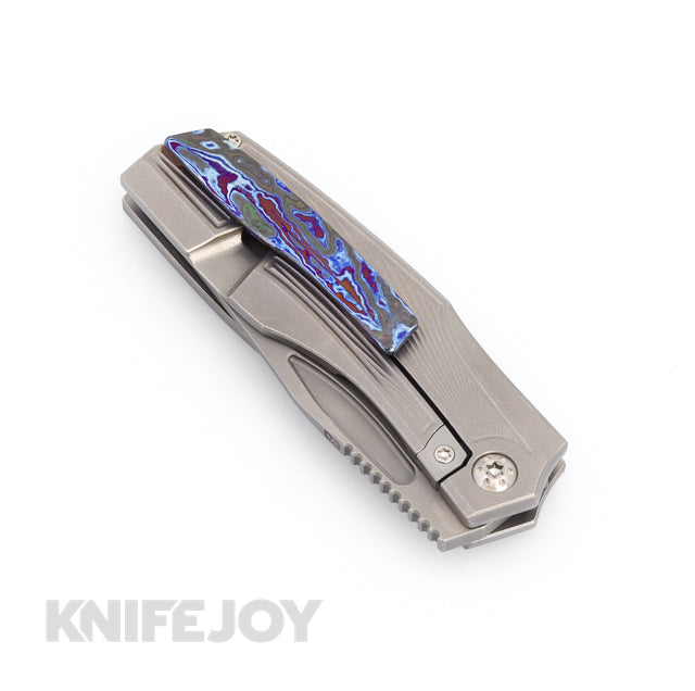 Prince Customs Protean Folder Knife 20CV Blade with Sunburst