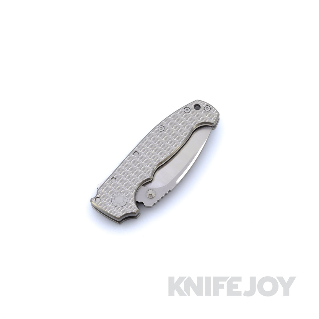 Demko Knives MGAD20 CPM-3V Raw Kopis Titanium Chainmail Handle