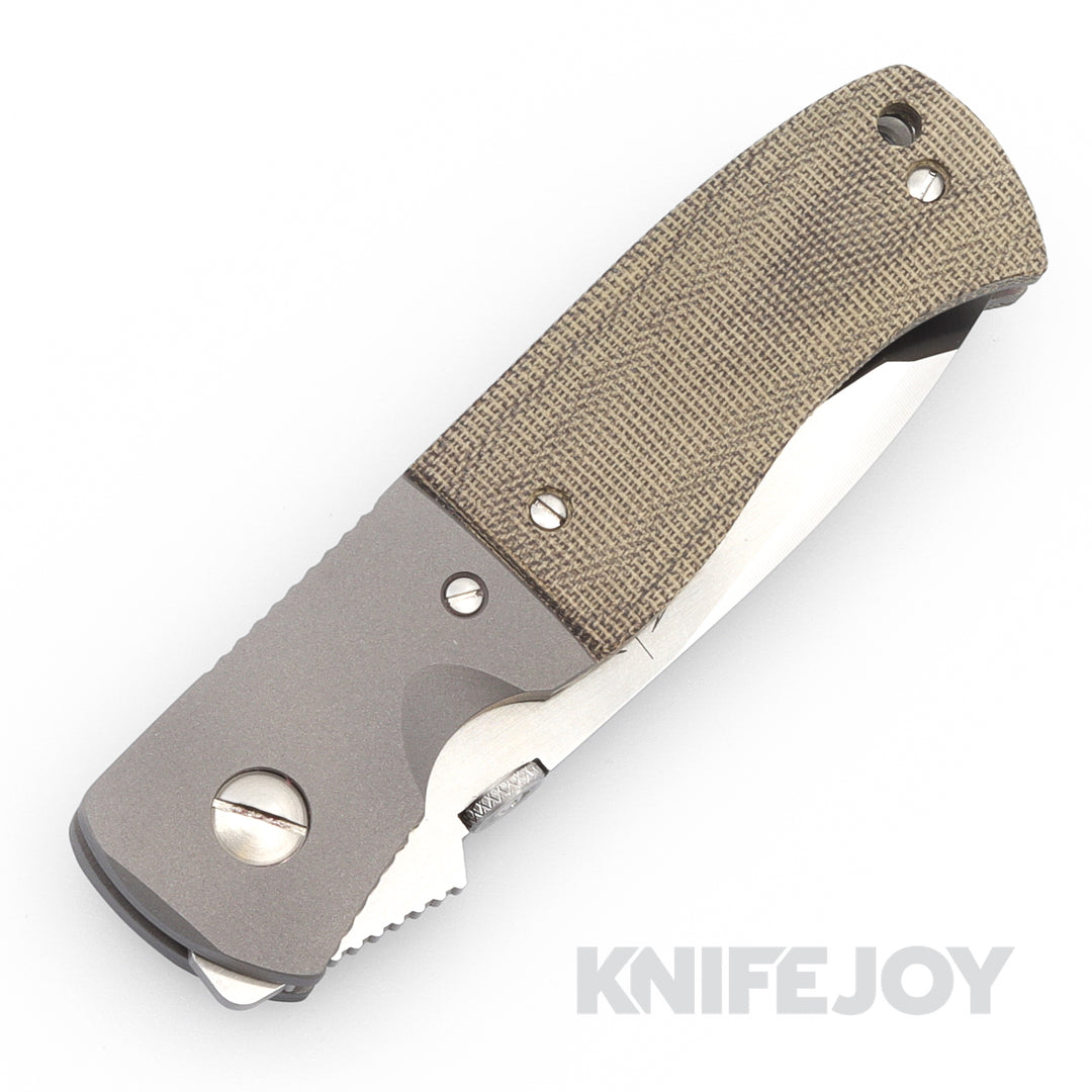 Emerson Knives Custom CQC-7 Folder Satin Tanto Blade with Green