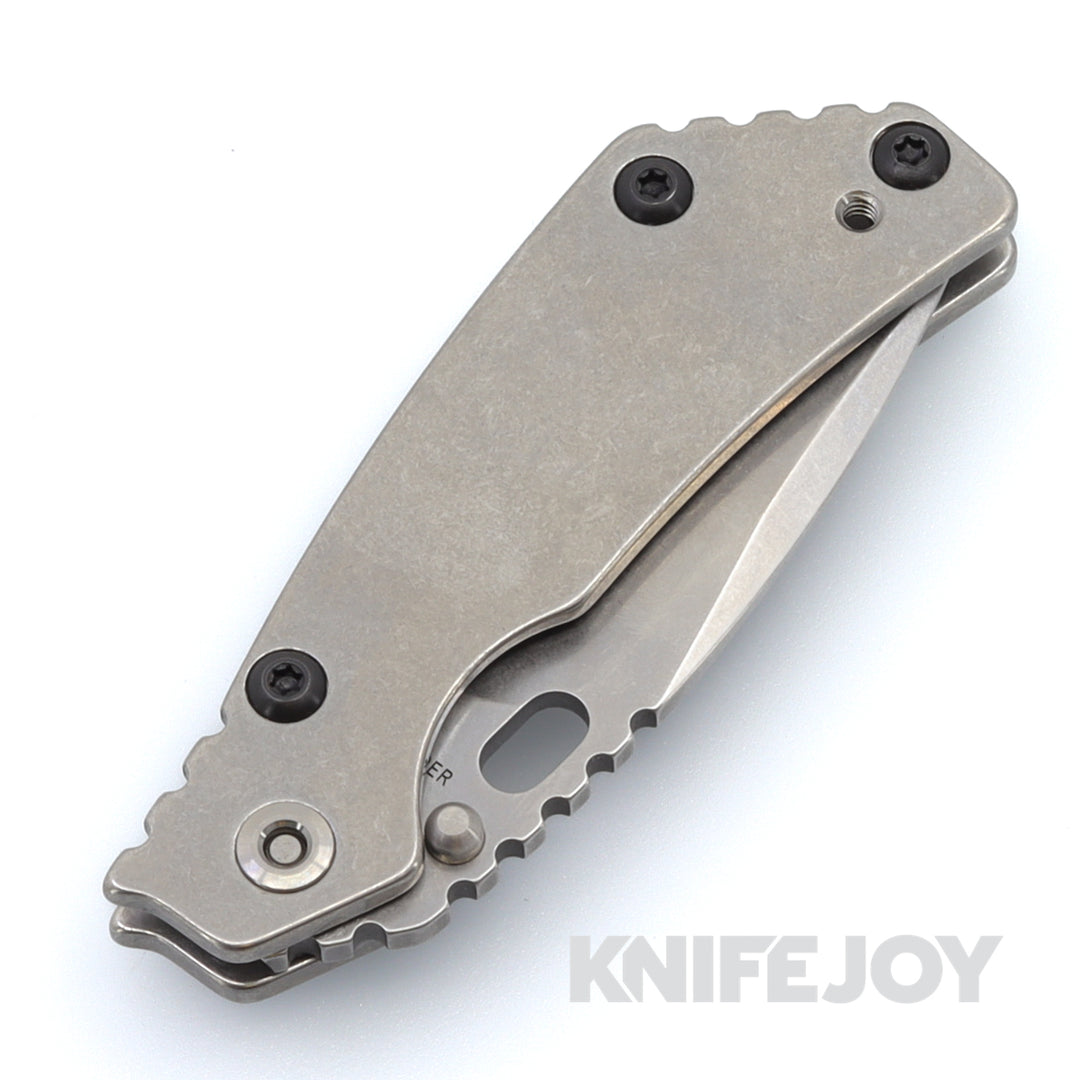 STRIDER シルバー Mick Strider Knives PT Hybrid with Magnacut Blade and Titanium