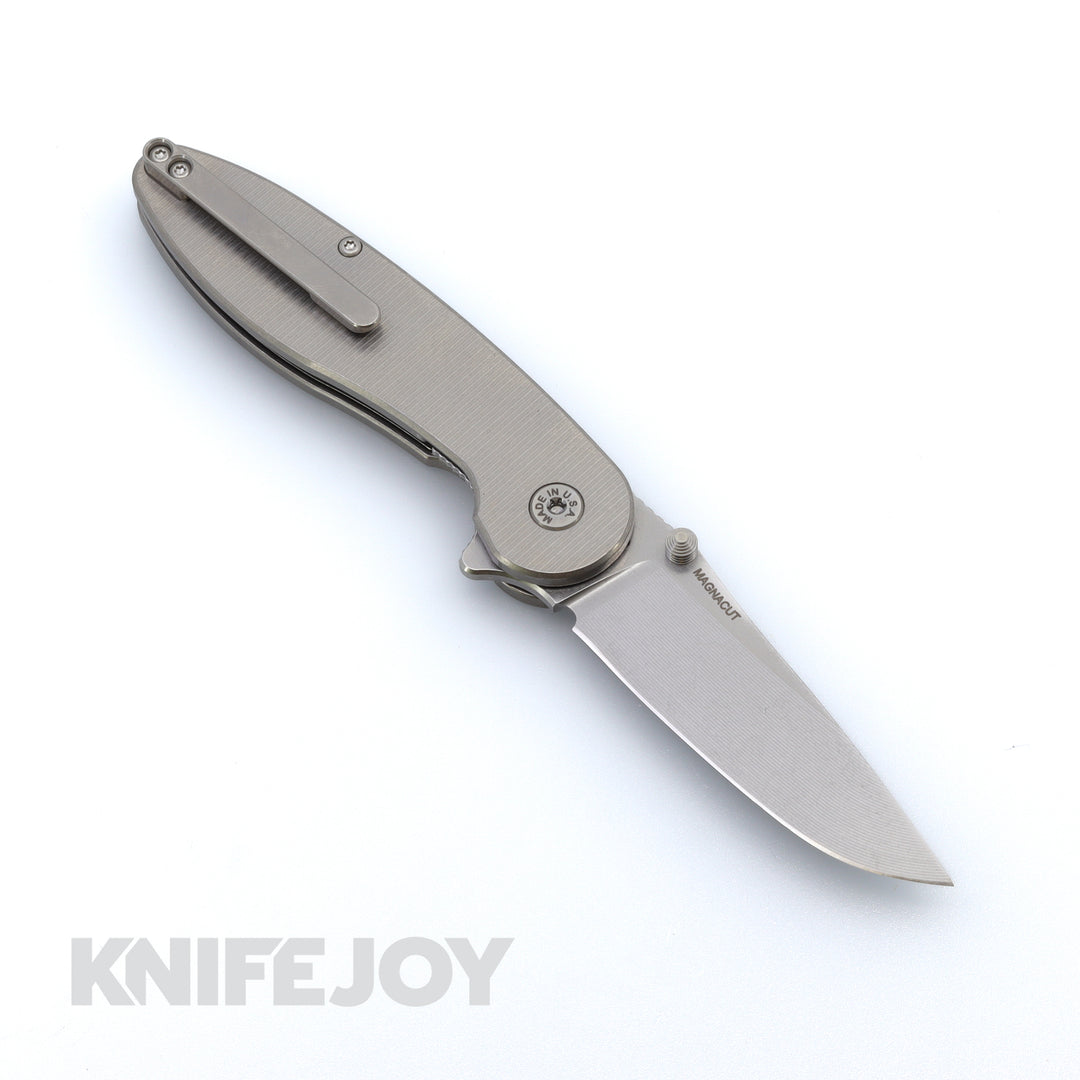 American Blade Works Model 1 V7 Flipper Stonewash Drop Point