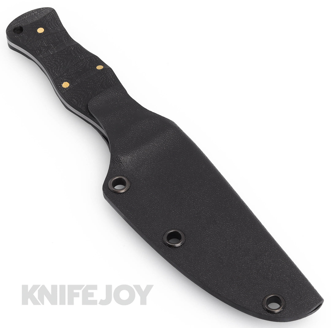 Brock Blades Sgian Dubh T Fixed Blade CPM 3V Blade with Black G10