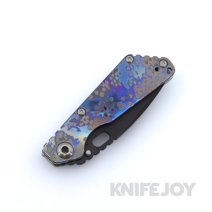 Mick Strider Knives SnG Black Blade with Partizan Full Titanium