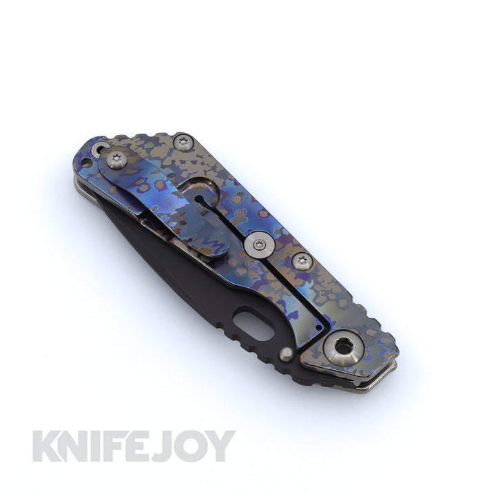 Mick Strider Knives SnG Black Blade with Partizan Full Titanium