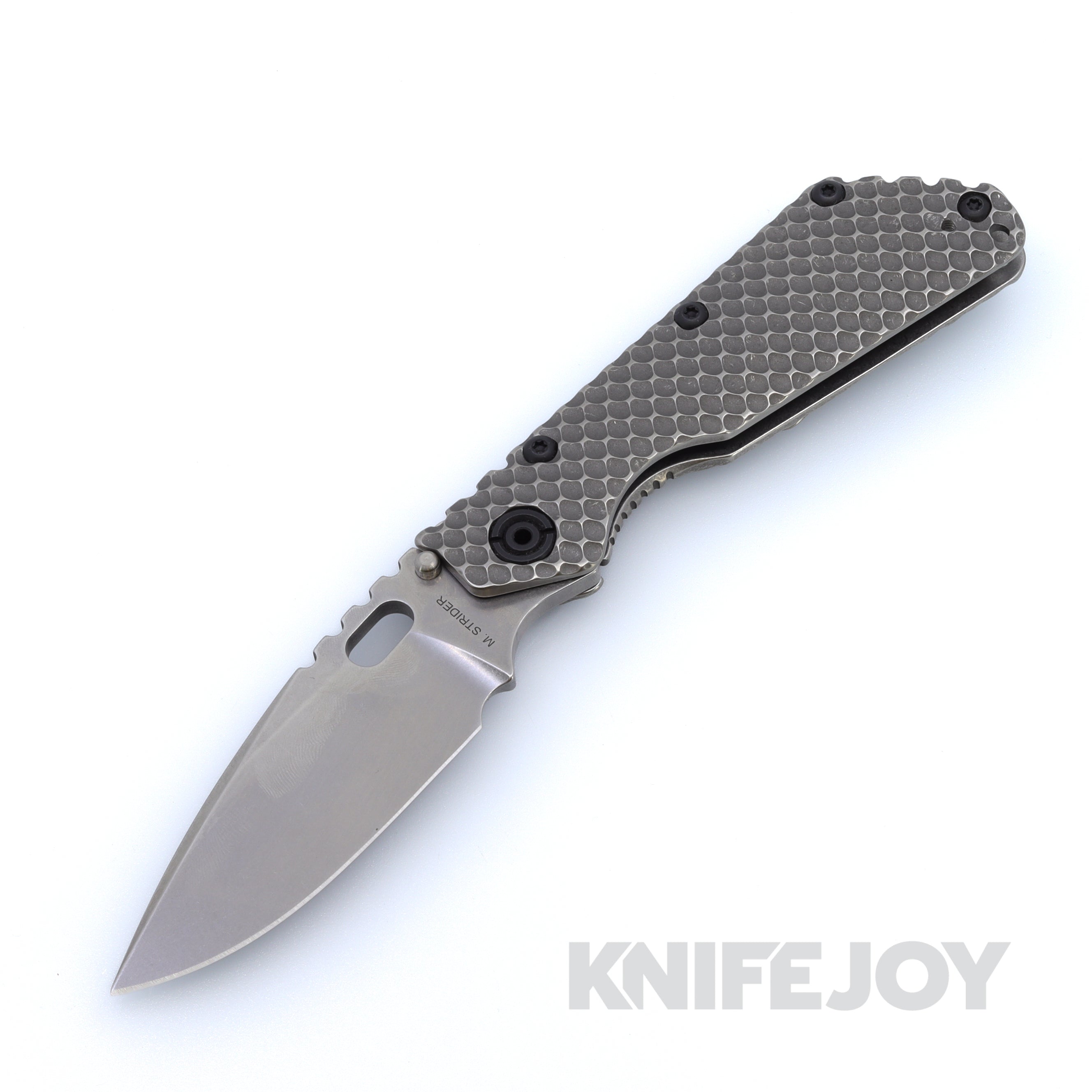 Mick Strider Knives SMF Stonewash Magnacut Blade with Double Gunner Gr ...