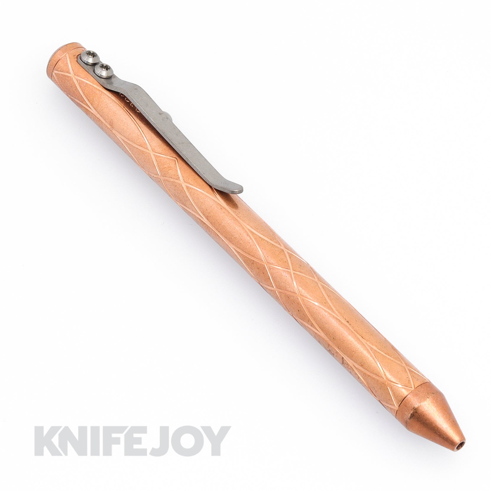 Fellhoelter Tibolt Full Size Engraved Spiro Copper Pen – KnifeJoy