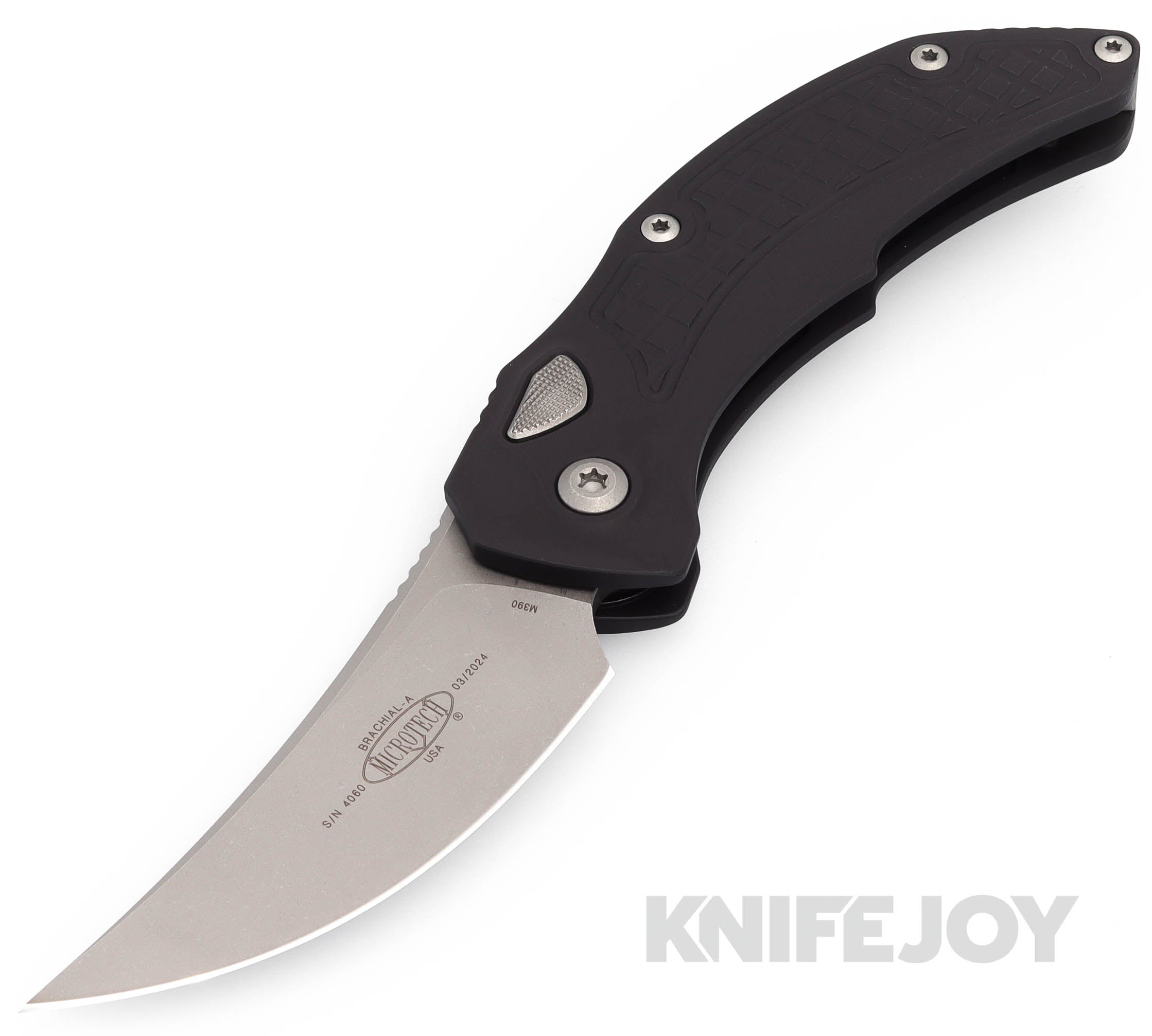 MICROTECH 268A-10AP Brachial Auto Single Edge Apocalyptic Standard Bla ...