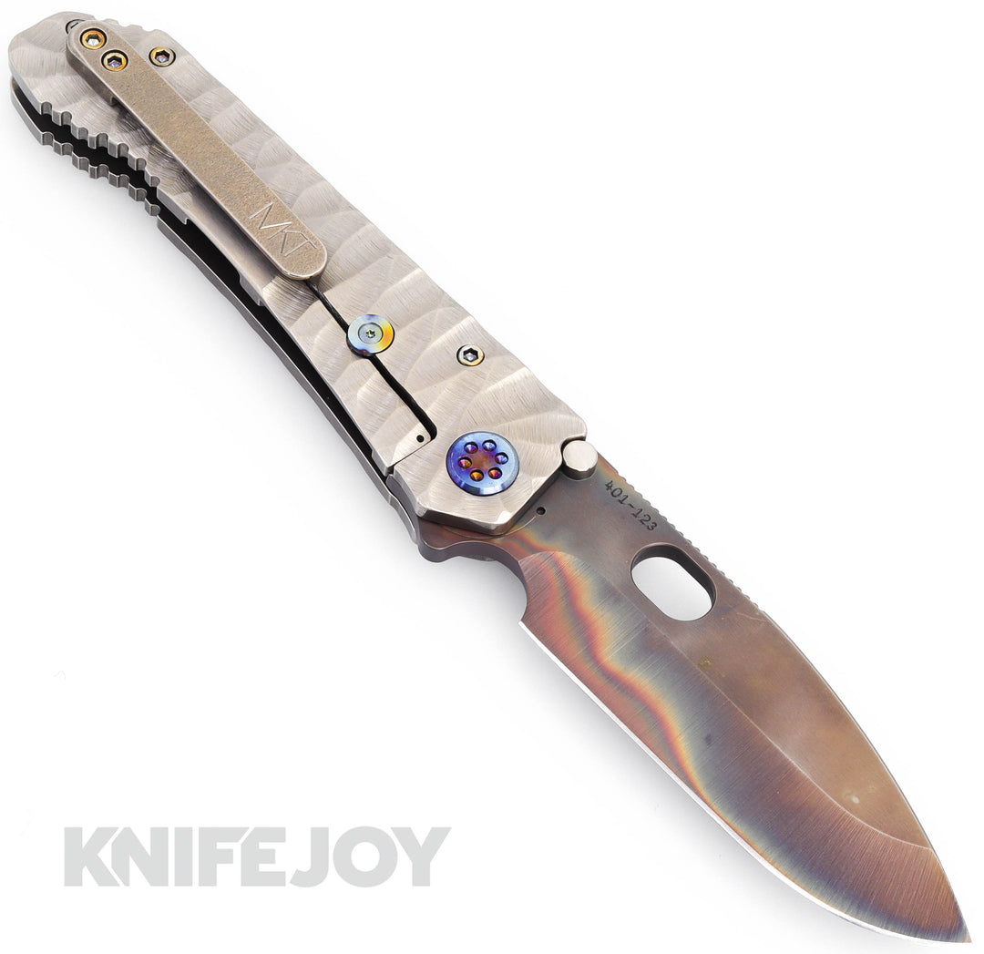 Medford Knives 187DP D2 Vulcan Drop Point Blade with Silver Medford Knives 187DP D2 Vulcan Drop Point Blade with Silver
