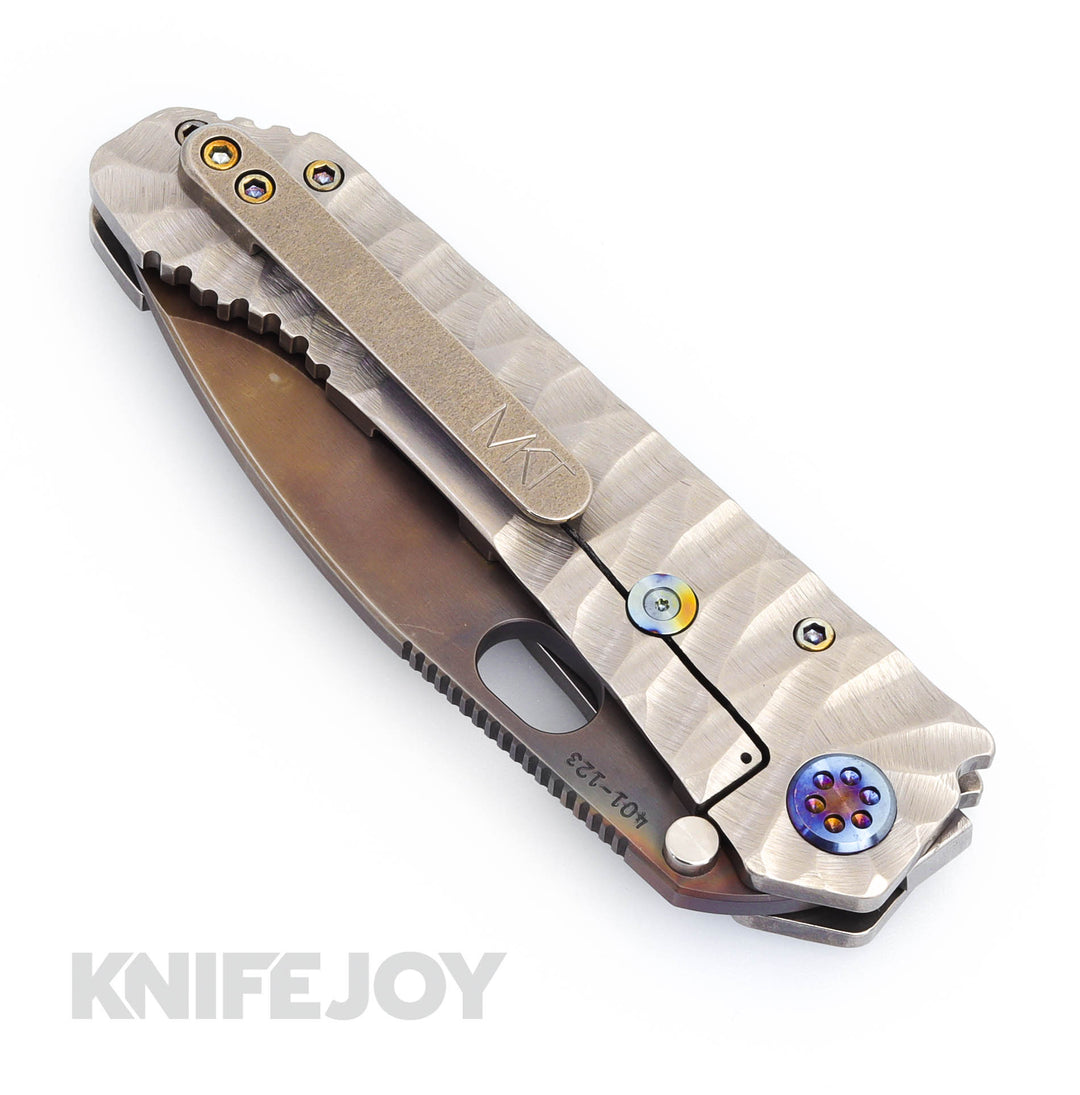 Medford Knives 187DP D2 Vulcan Drop Point Blade with Silver Medford Knives 187DP D2 Vulcan Drop Point Blade with Silver