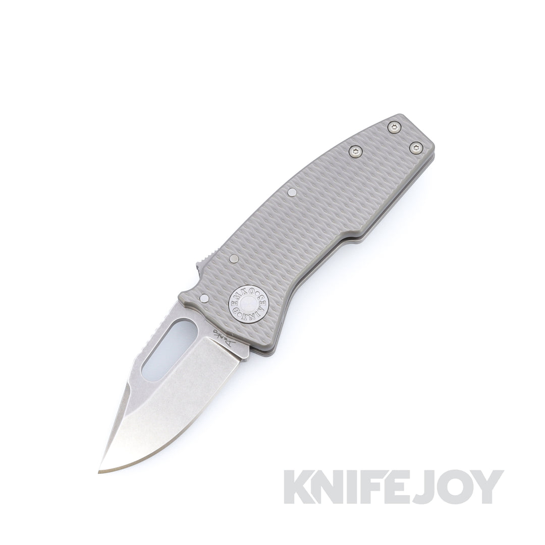 Nango⭐︎ Demko Knives Nano-Shark 20CV Clip Point Blade with Milled Titanium