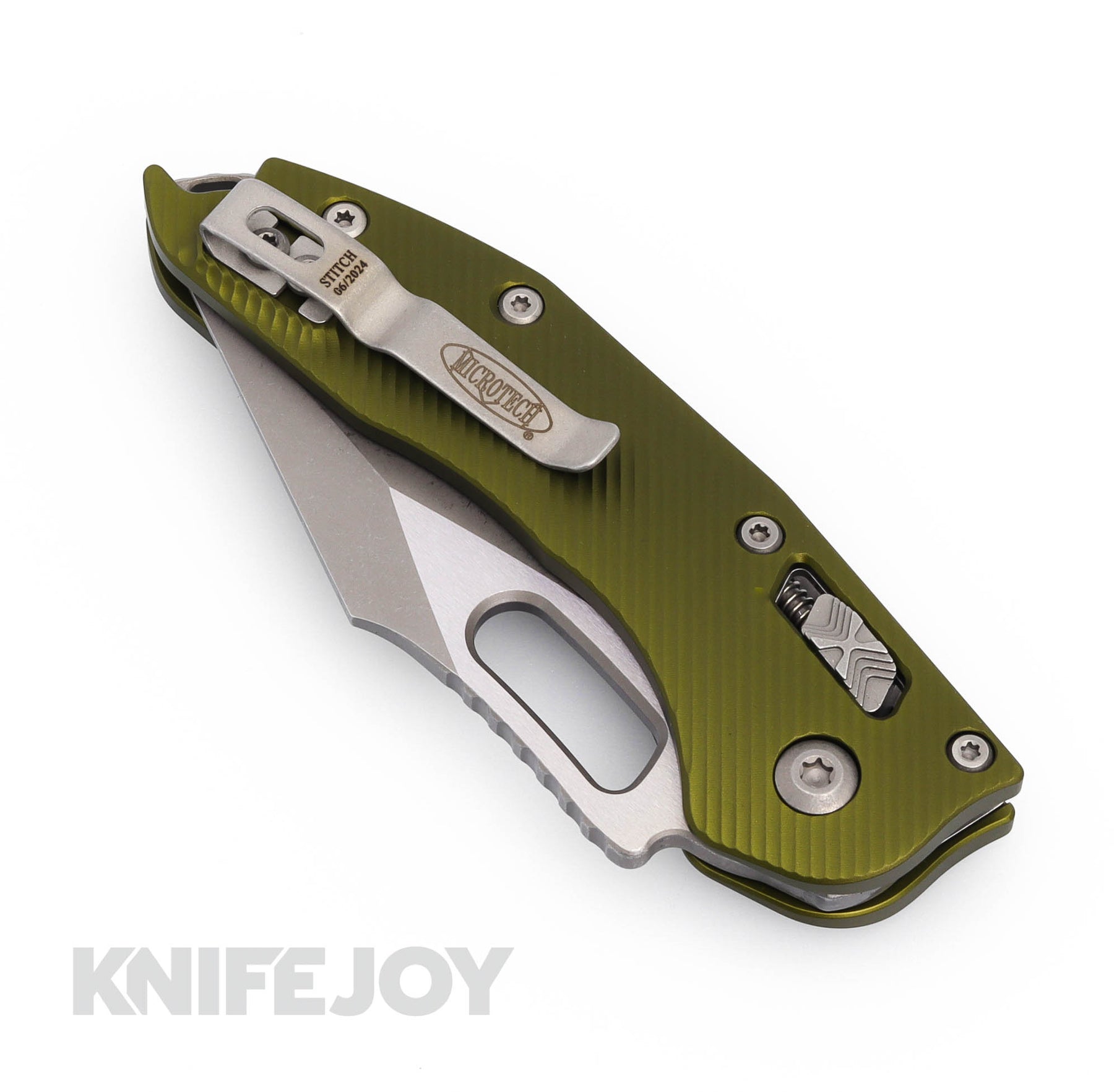 MICROTECH 169RL-10APFLOD Borka Stitch Ramlock Folding Knife Single Edg ...
