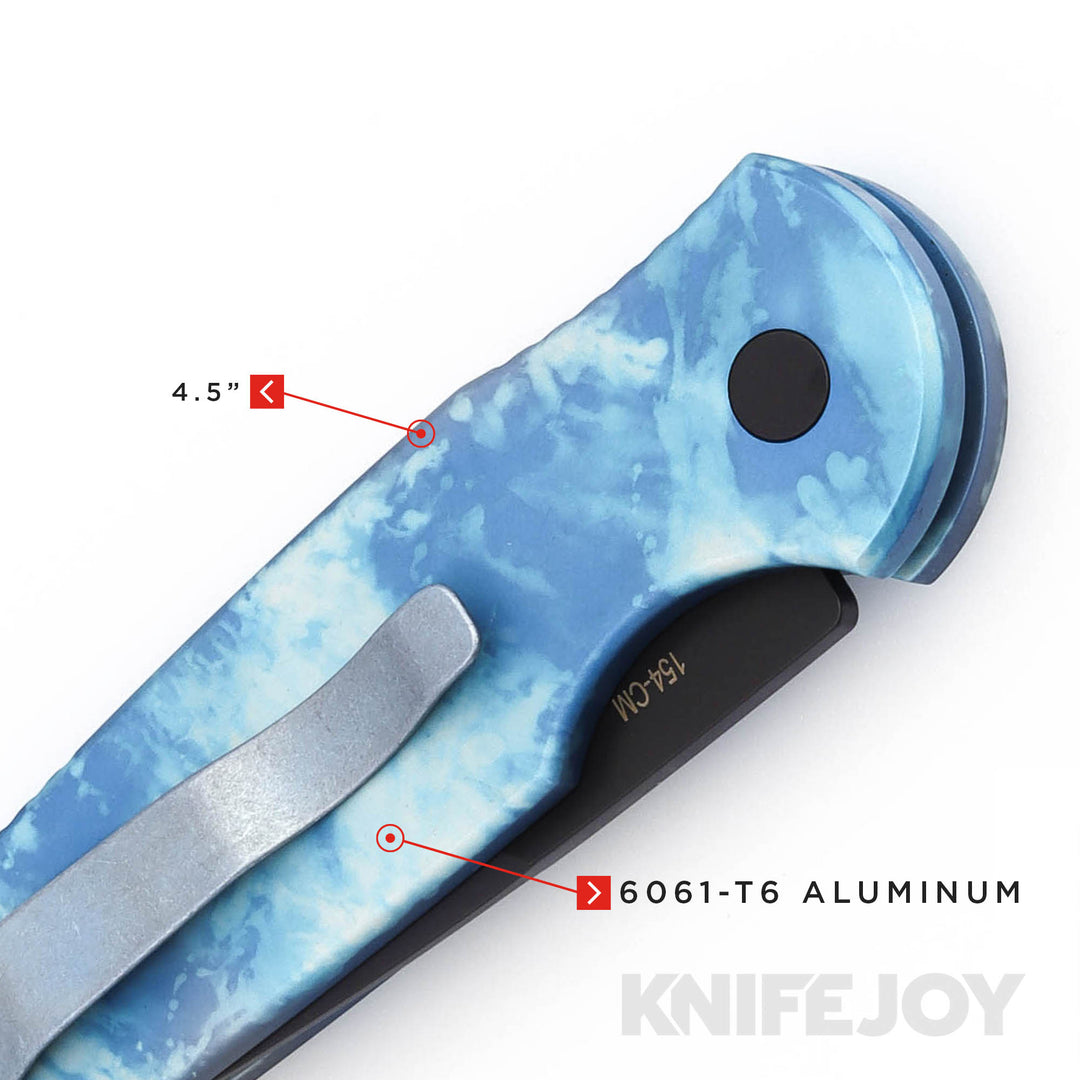 Pro-tech Knives TR 3 KnifeJoy Exclusive Auto with Black DLC 154CM Clip
