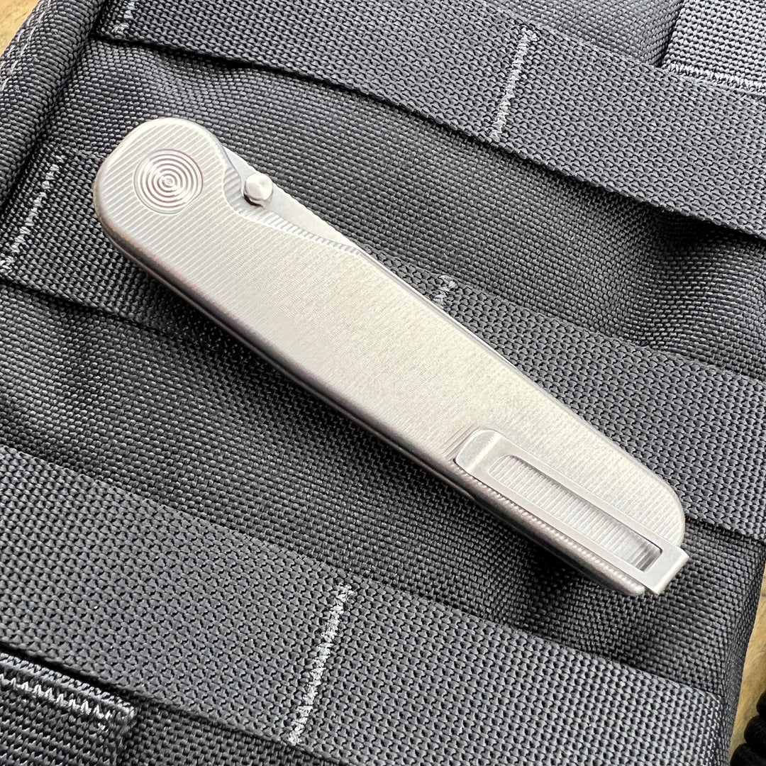 Tactile Knife Co. Rockwall Thumbstud Magnacut Blade with Titanium