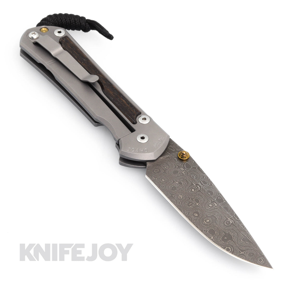 Chris Reeve Knives Large Sebenza 31 Raindrop Damascus Drop Point