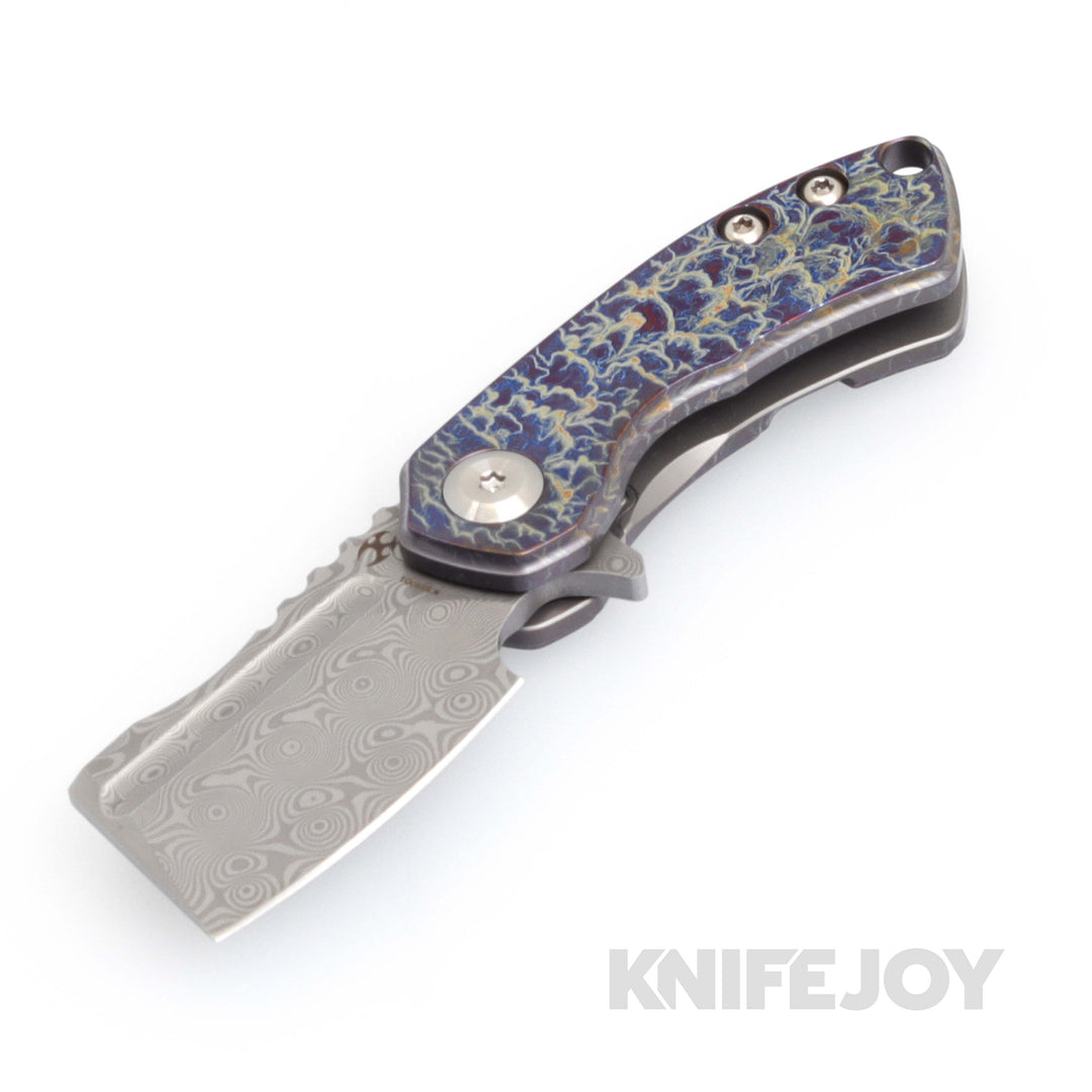 Kansept Knives K3030D1 Mini Korvid Liner Lock Damascus Blade with