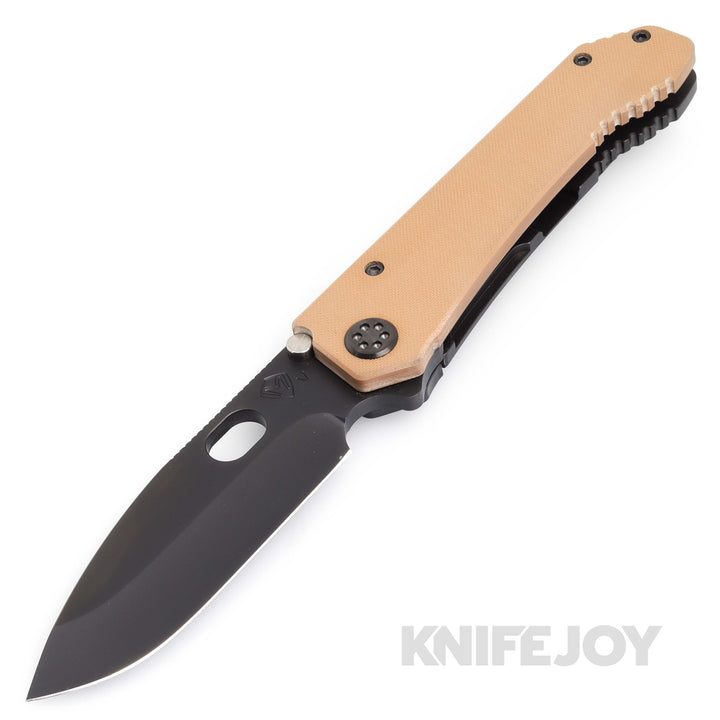 Medford Knives 187 DP 20CV PVD Blade with Coyote G10 Handles/ PVD