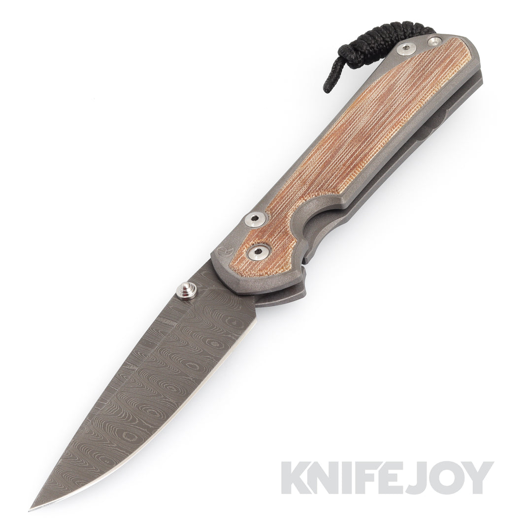 Chris Reeve Knives Large Sebenza 31 Drop Point Ladder Damascus