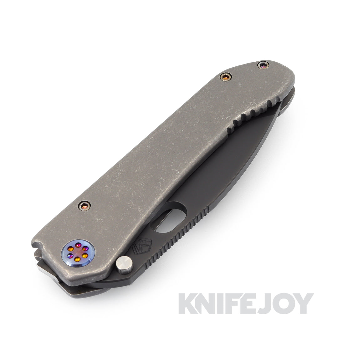 Medford Knives 187 DP D2 PVD Blade with Old School Tumbled
