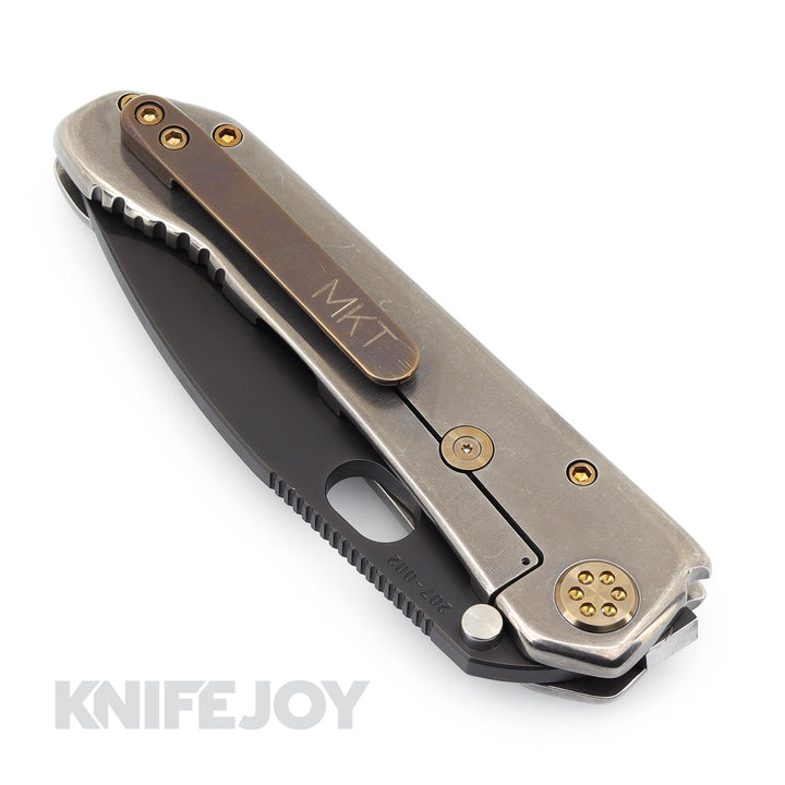 Medford Knives 187 DP D2 PVD Blade with Old School Tumbled