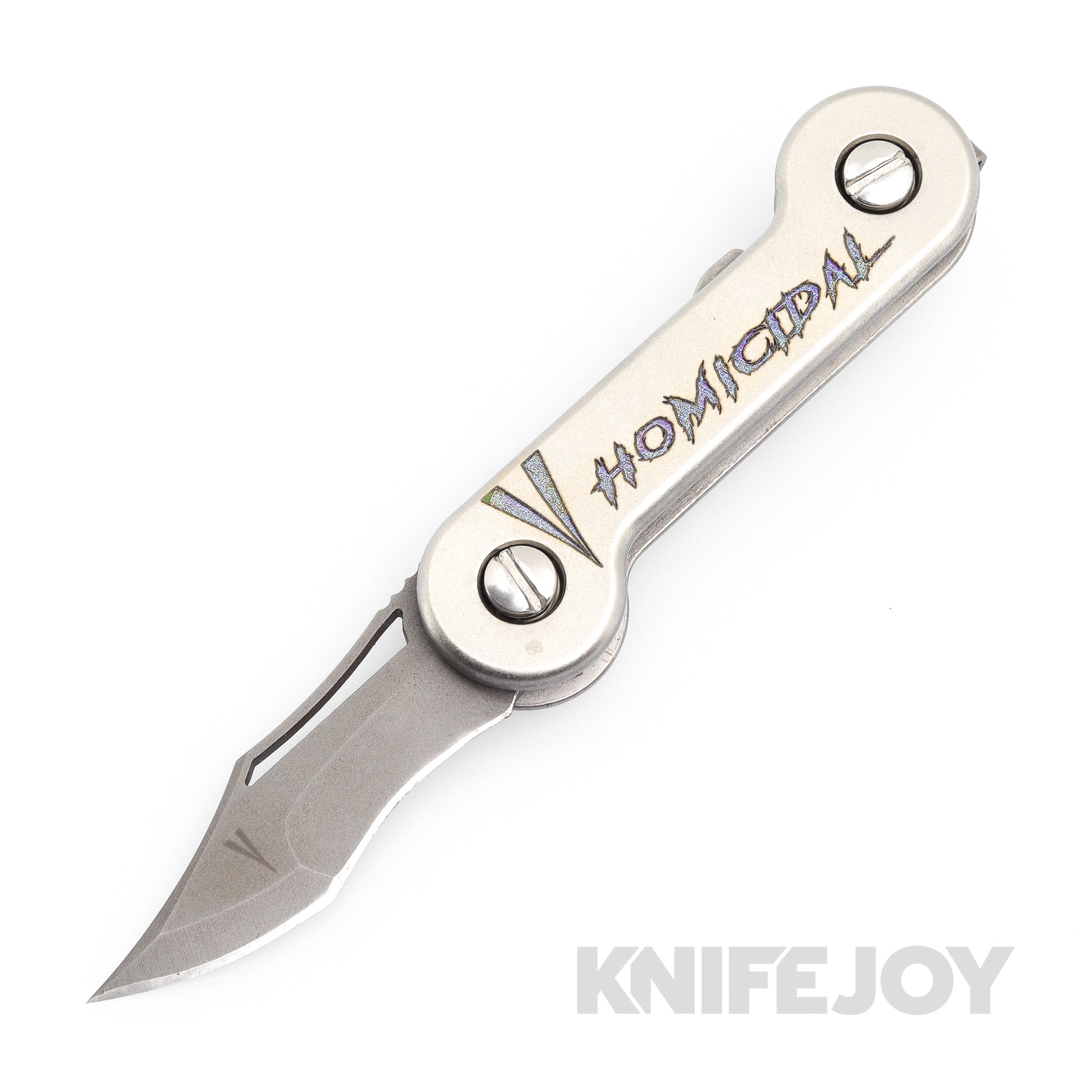 Vandermeulen Bladeworks Custom KeyBar Knife Homicidal Engraved/ Logo w ...