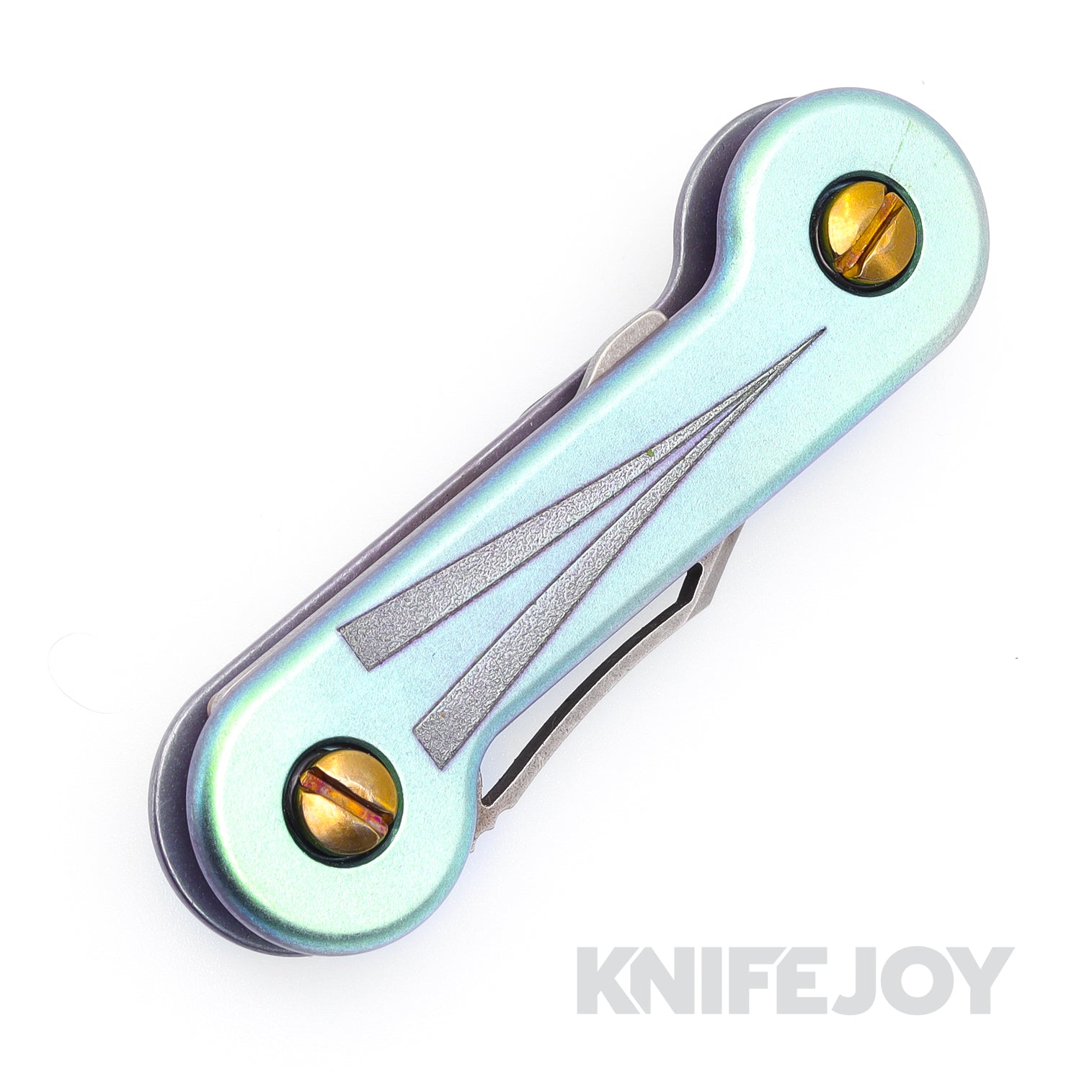 Vandermeulen Bladeworks Custom KeyBar Knife Engraved/ Logo with Green ...