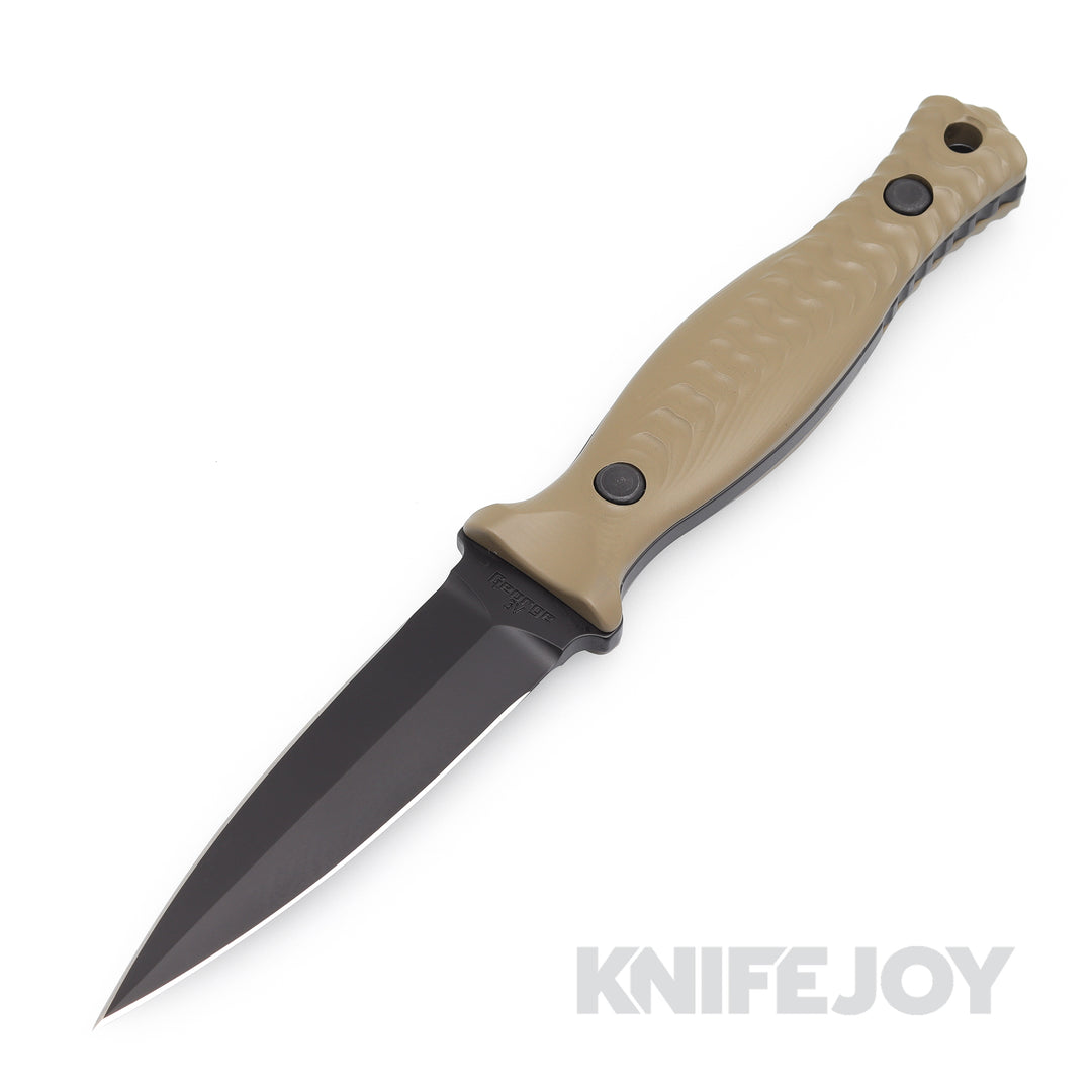 Les George Knives Galvo Dagger 3V FDE Cerakote Aluminum Morph and